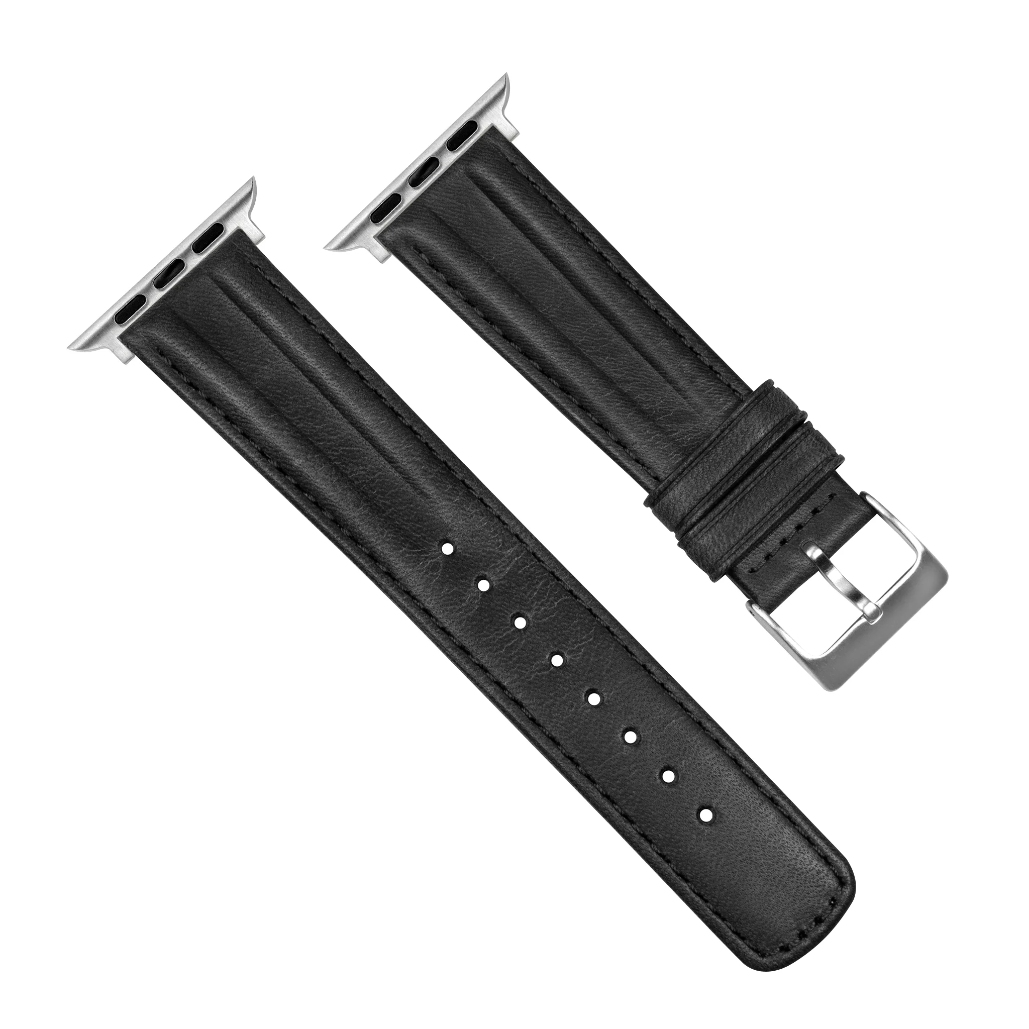 Apple Watch Black Classic Horween Leather Watch Band - Image 5