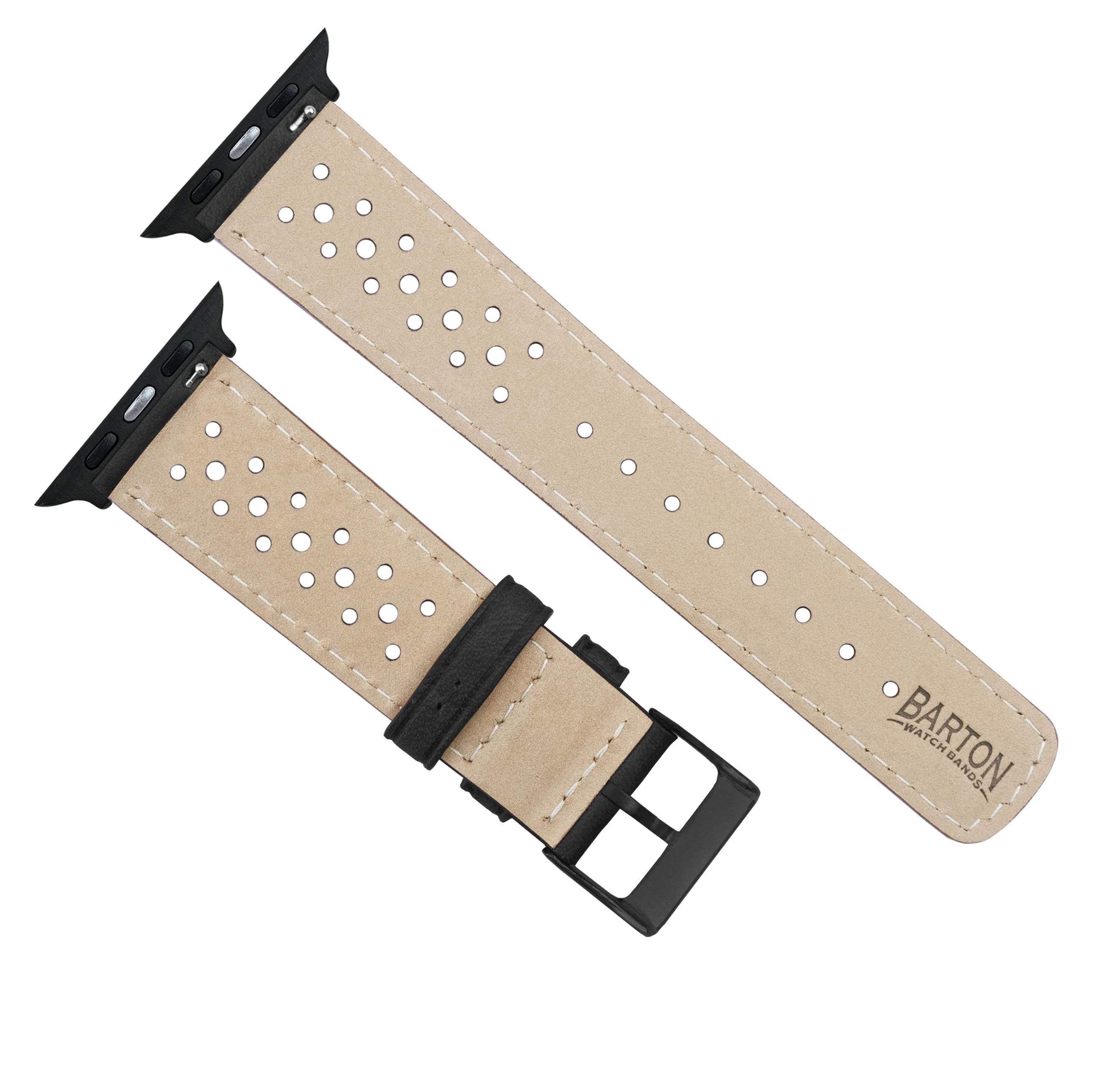 Apple Watch Black Racing Horween Leather Watch Band - Image 10