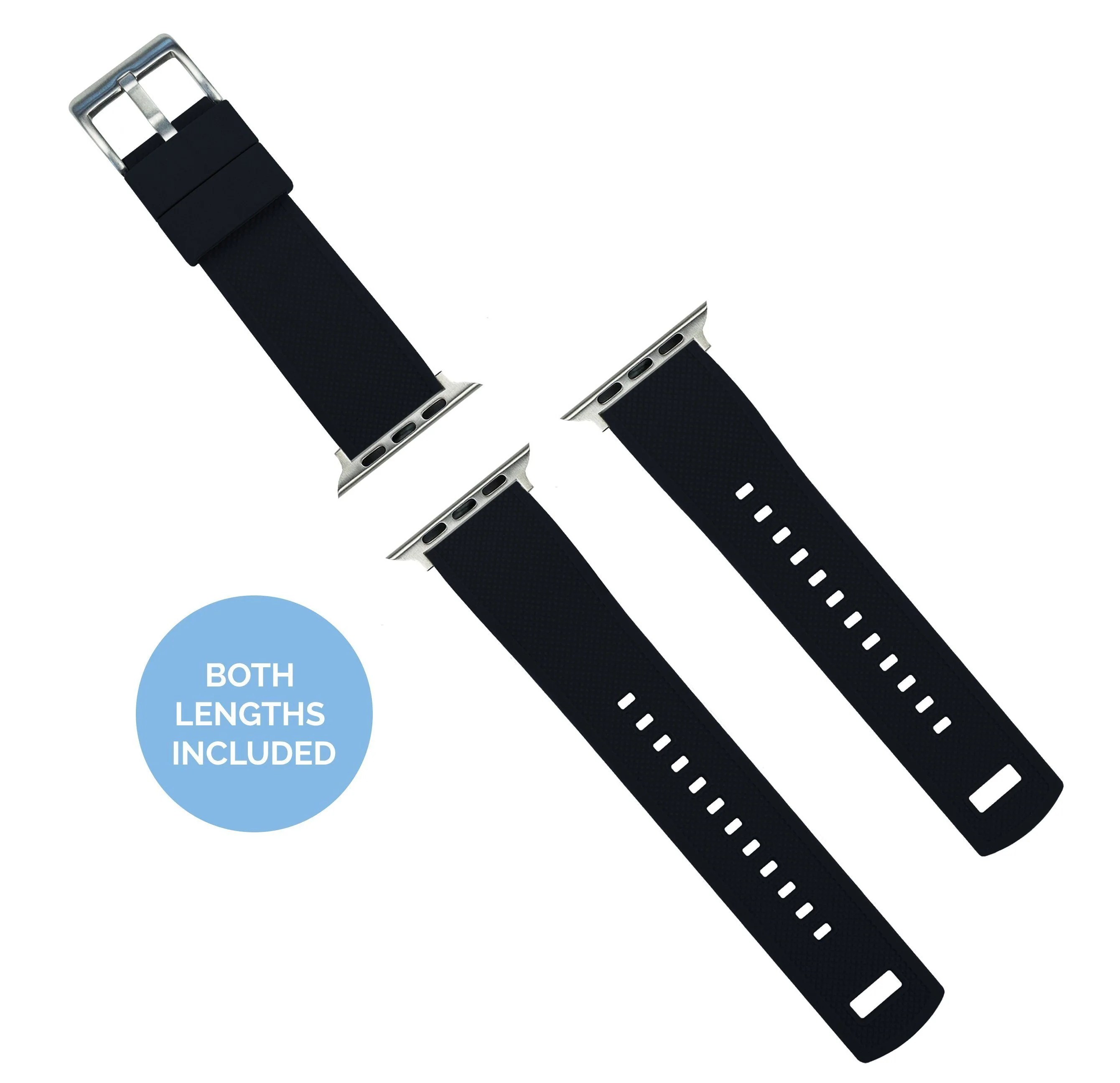Apple Watch Elite Silicone Black Top Crimson Red Bottom Watch Band - Image 3