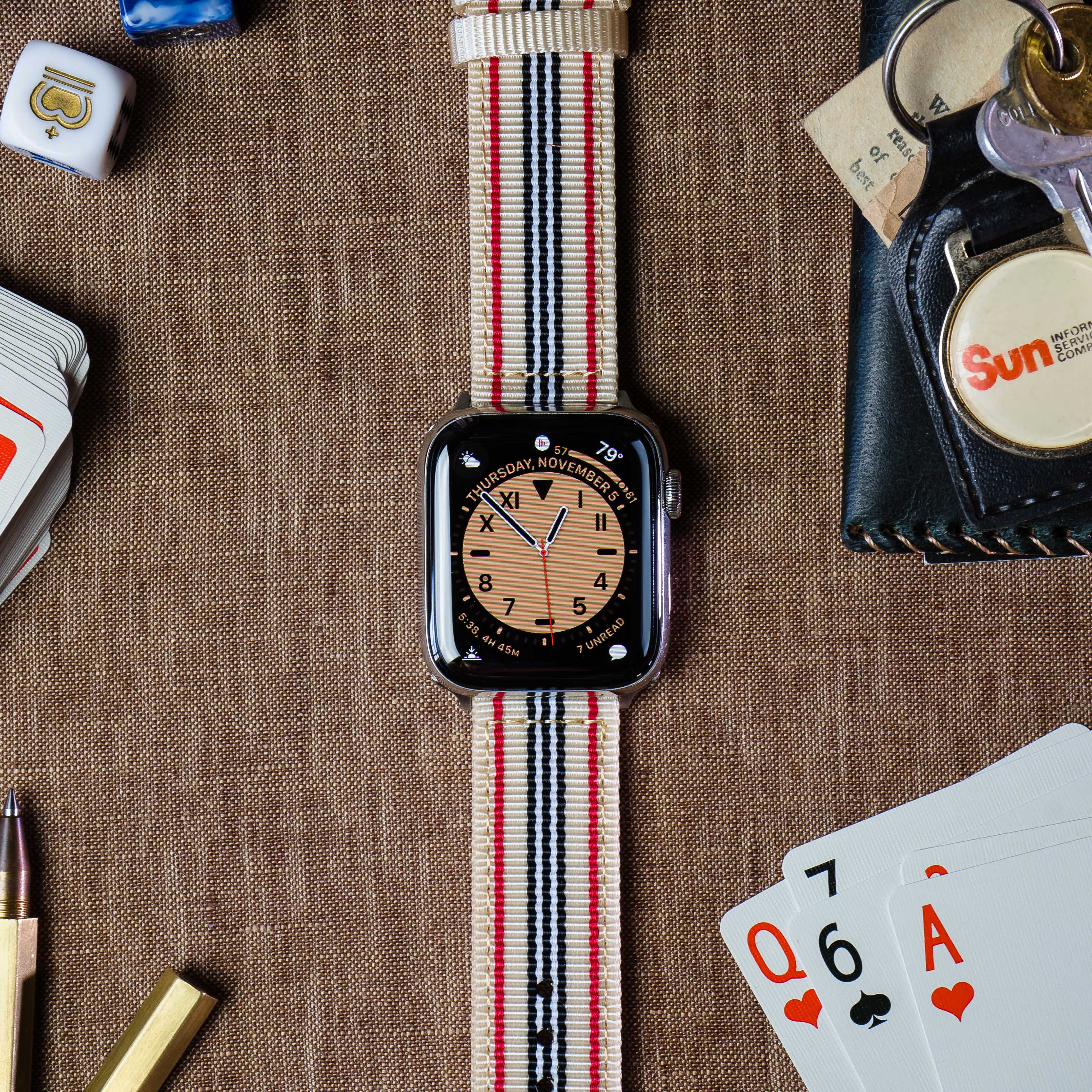 Apple Watch Two Piece NATO® style Retro Watch Band (Women's) - Image 5