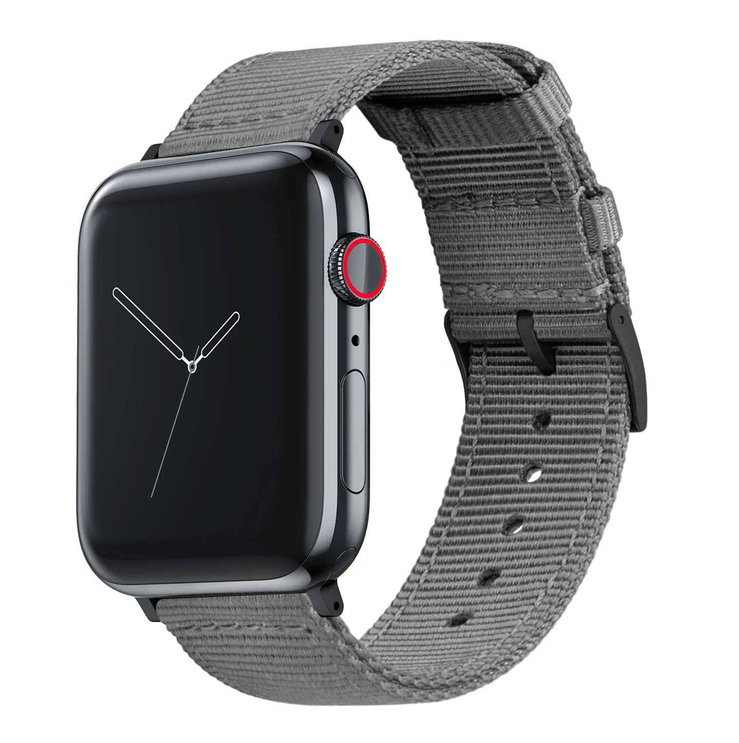 Apple Watch Two Piece NATO® style Smoke Grey Watch Band - Image 2