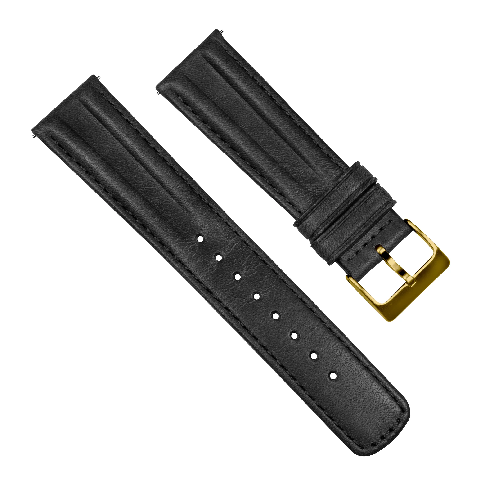 Black Classic Horween Leather Watch Band - Oris Divers Sixty-Five 40mm (20mm) - Image 7