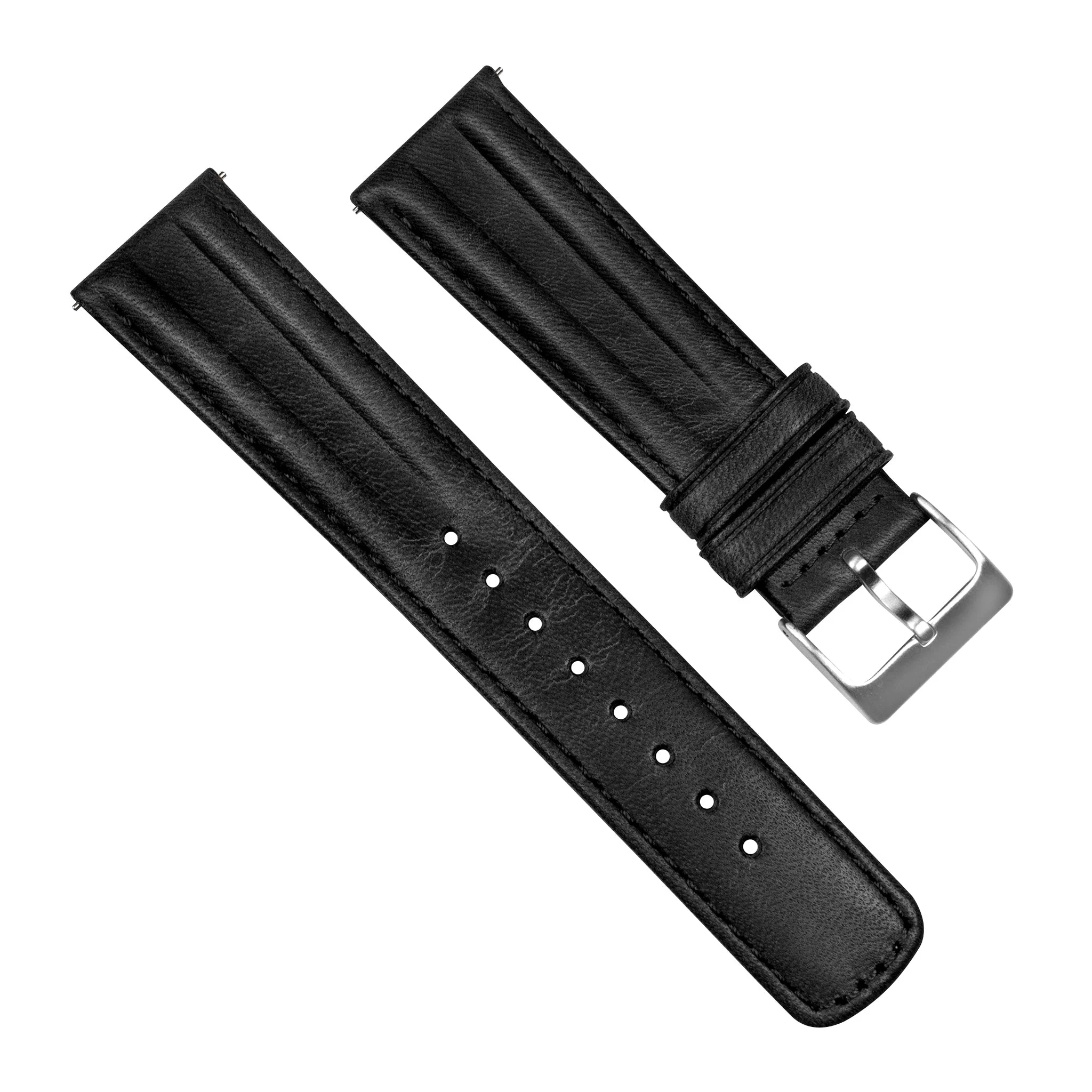 Black Classic Horween Leather Watch Band - Grand Seiko (20mm) - Image 3