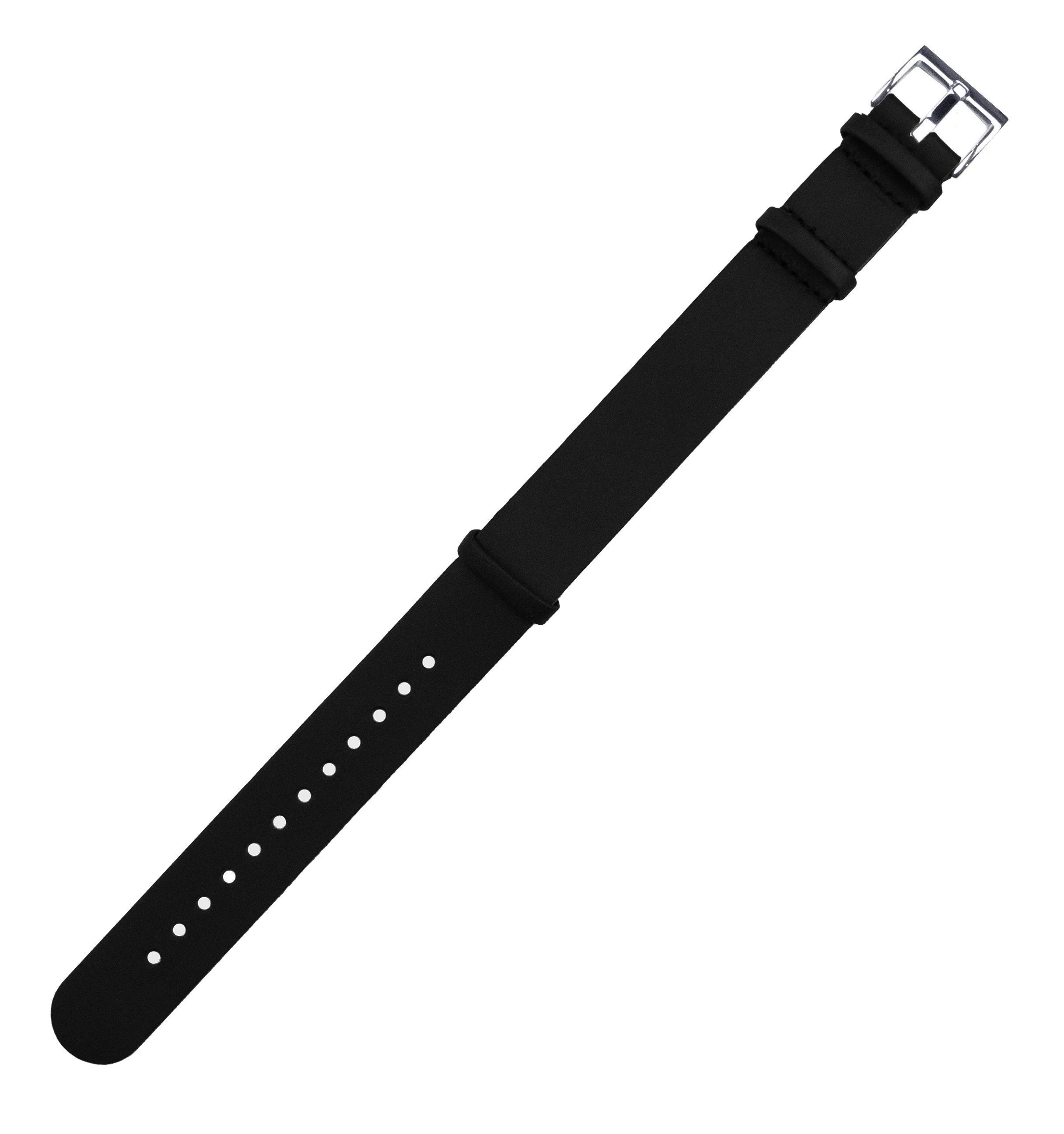 Black Leather NATO® style Watch Band - Marathon GSAR / TSAR (20mm) - Image 3