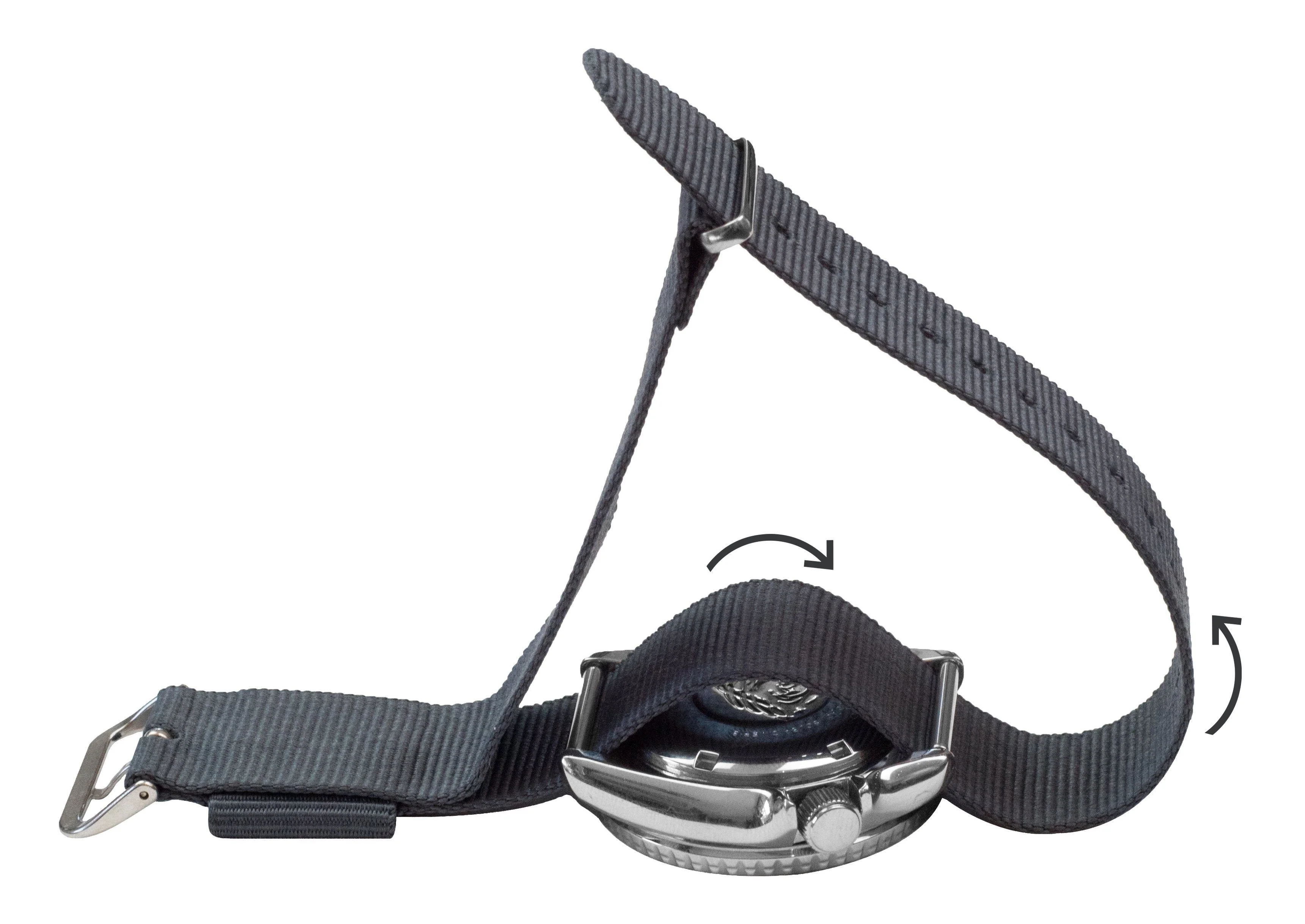 Black Nylon NATO® Style Watch Band - Image 5