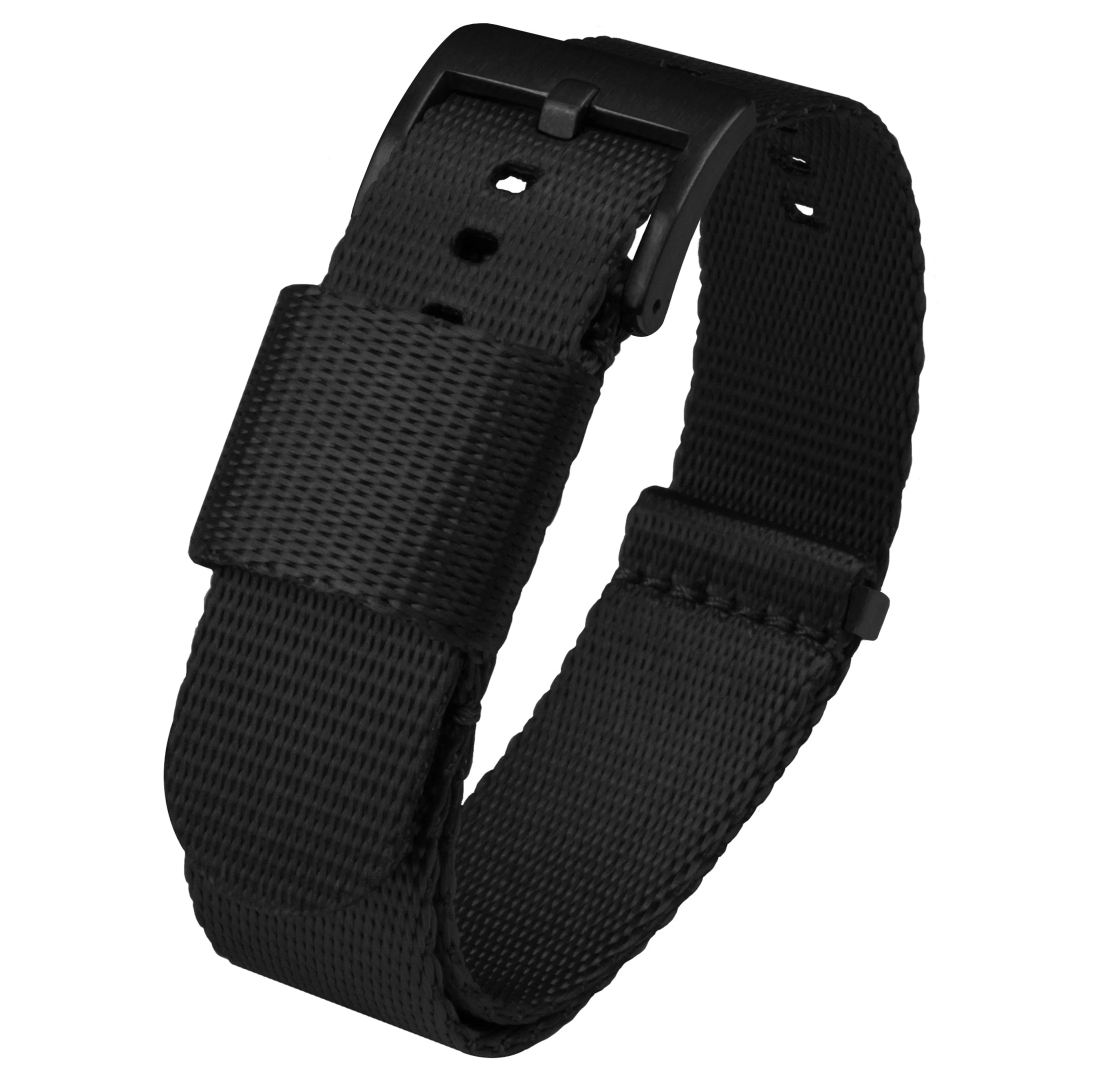 Black Nylon NATO® style Watch Band - Oris Divers Sixty-Five 40mm (20mm) - Image 3