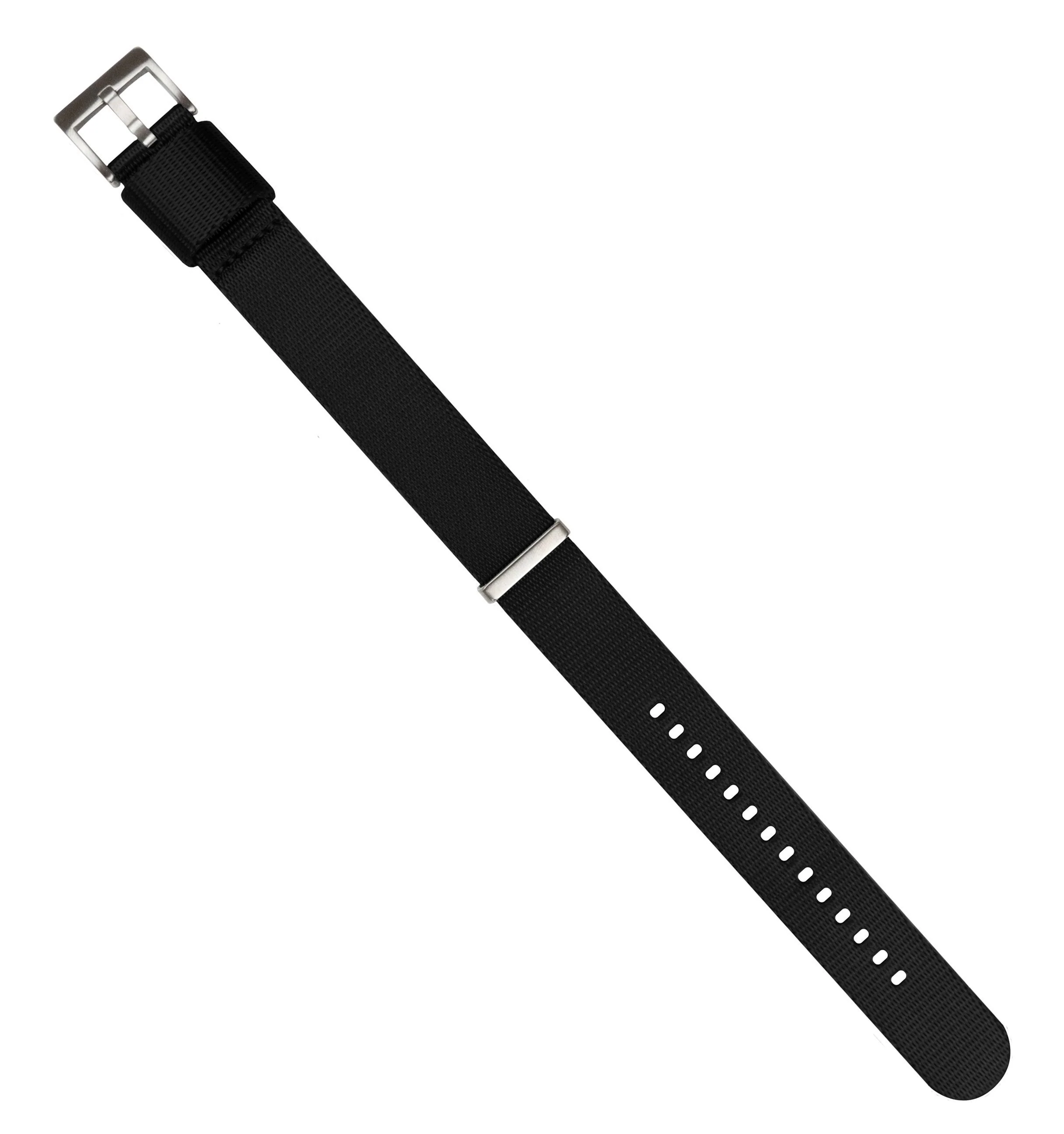 Black Nylon NATO® style Watch Band - Oris Divers Sixty-Five 40mm (20mm) - Image 4