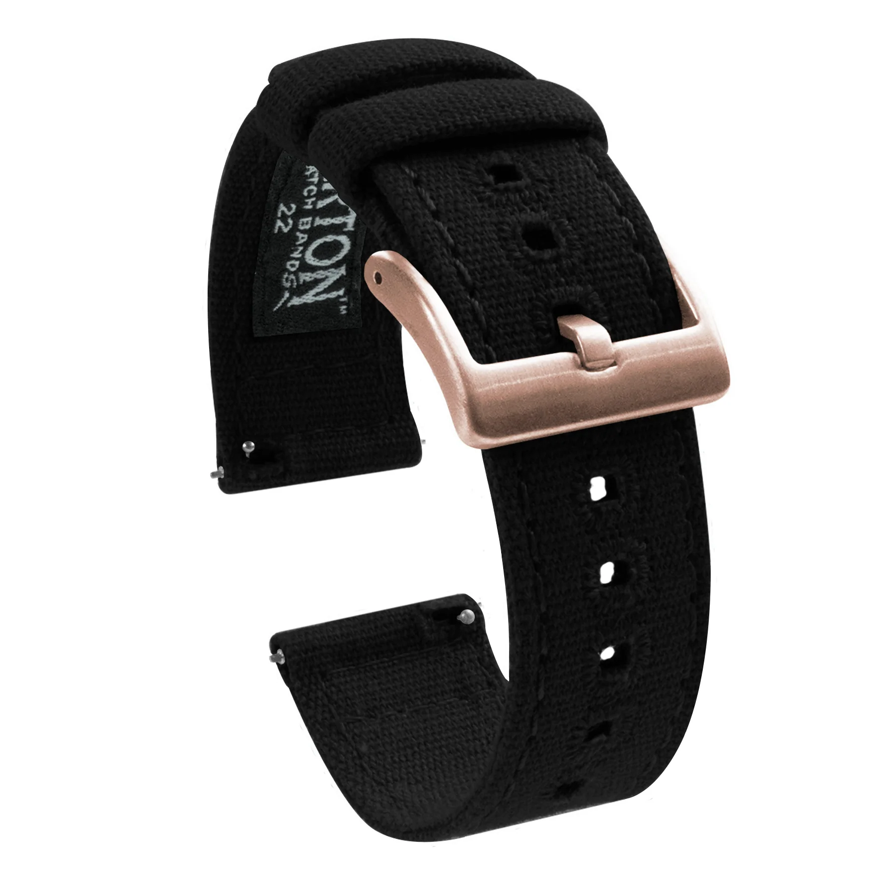 Black Premium Canvas Watch Band - Image 13