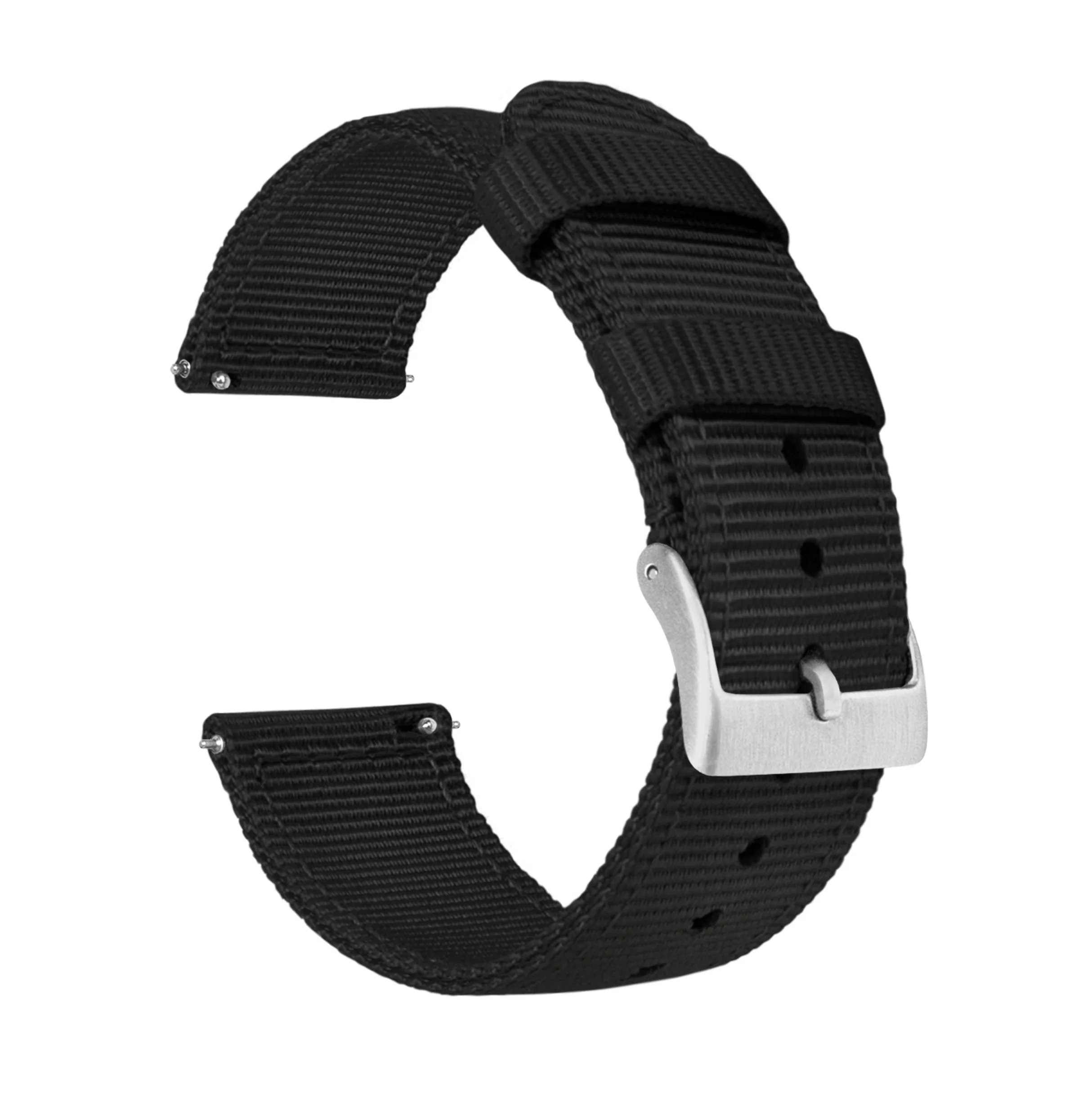 Black Two Piece NATO® style Watch Band - Oris Divers Sixty-Five 42mm (22mm)
