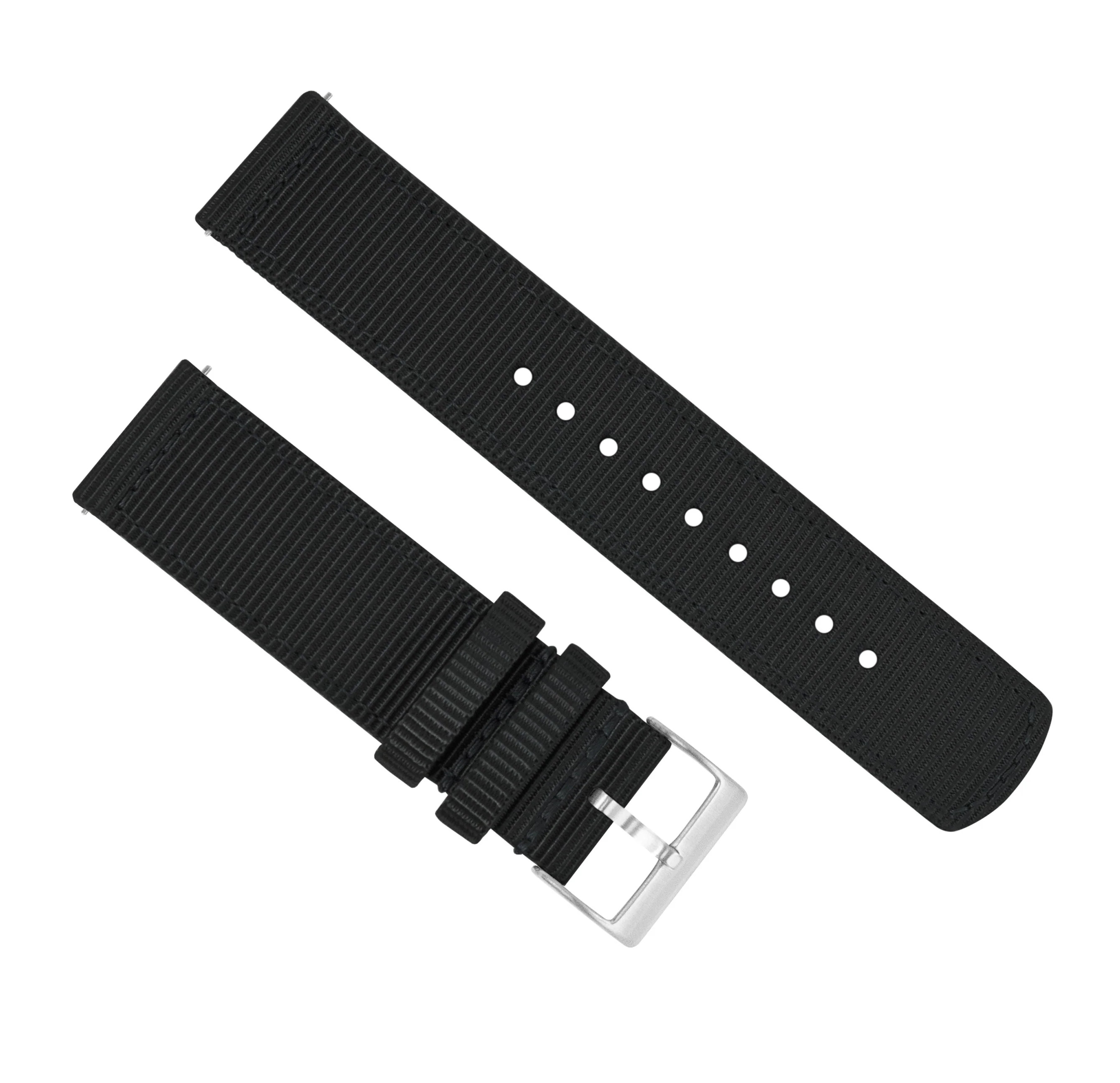Black Two Piece NATO® style Watch Band - Oris Divers Sixty-Five 42mm (22mm) - Image 3