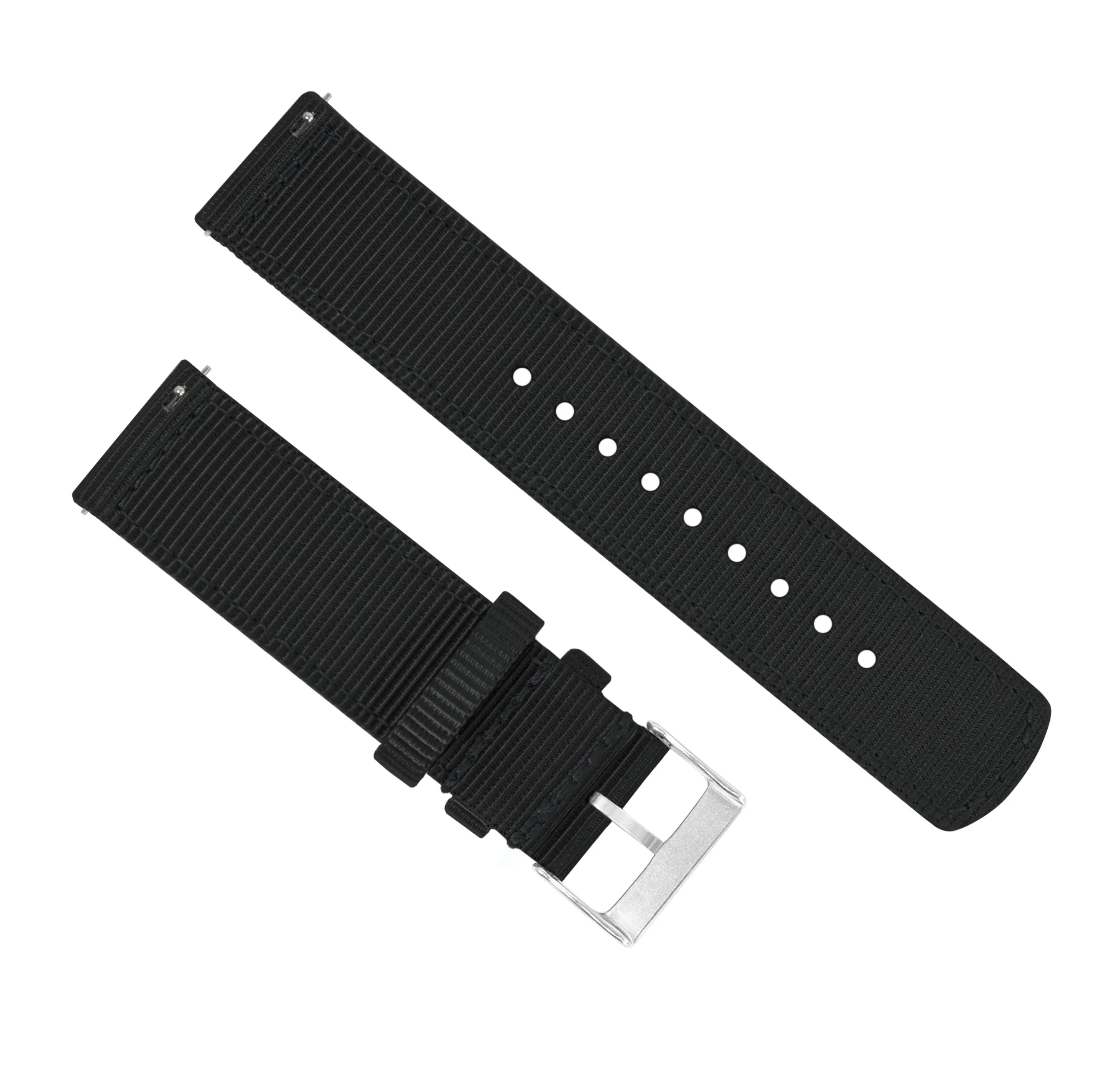 Black Two Piece NATO® style Watch Band - Oris Divers Sixty-Five 42mm (22mm) - Image 4