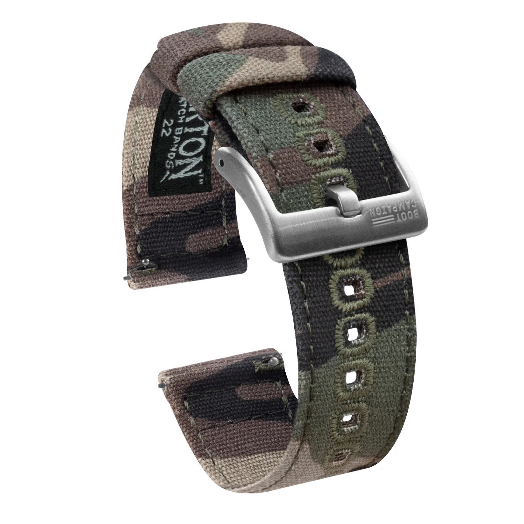 Camouflage Crafted Canvas Watch Band - Seiko Prospex Samurai (22mm)