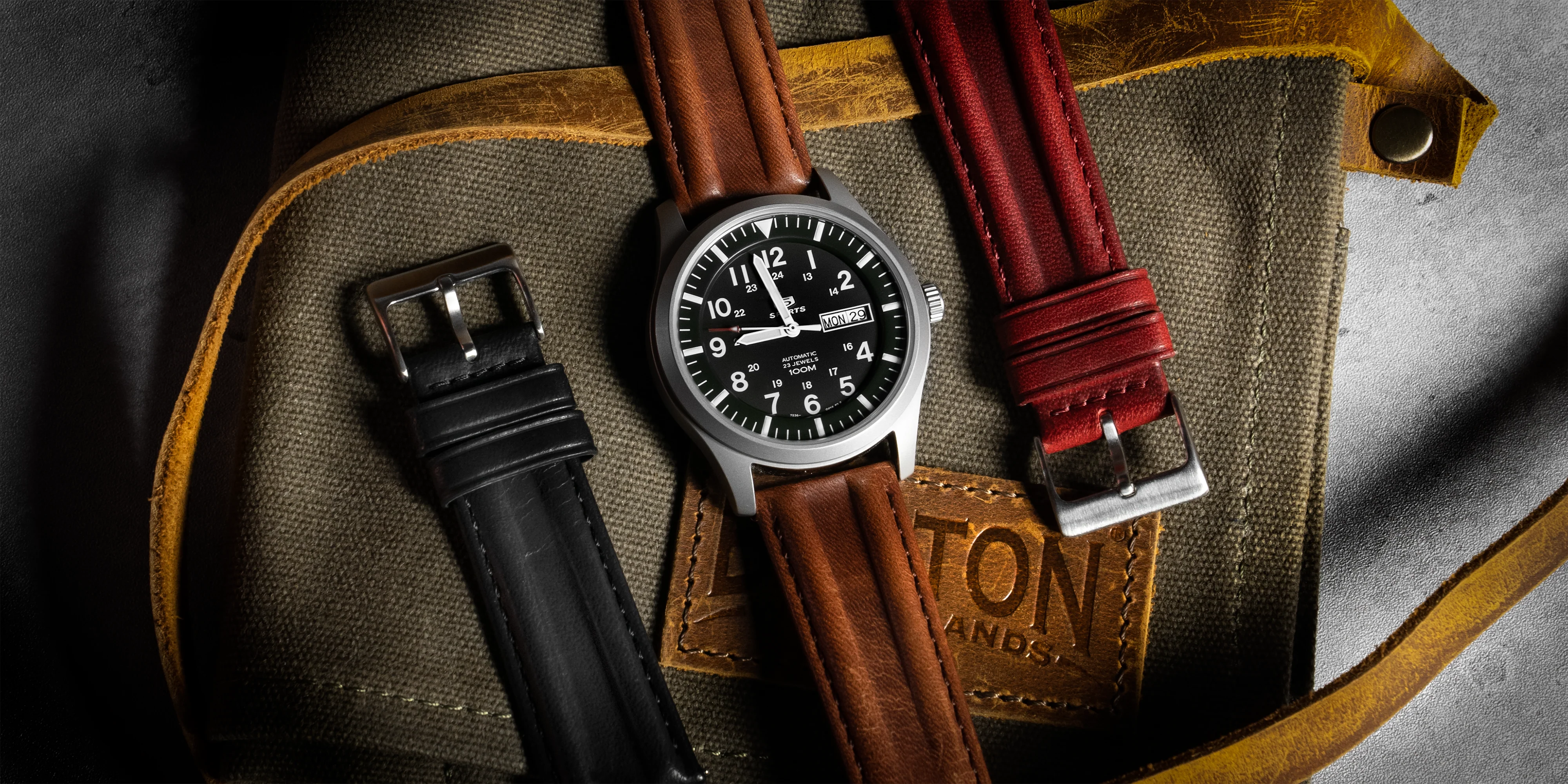 Chocolate Brown Classic Horween Leather Watch Band - Tudor Black Bay 58 & Pro (20mm) - Image 2