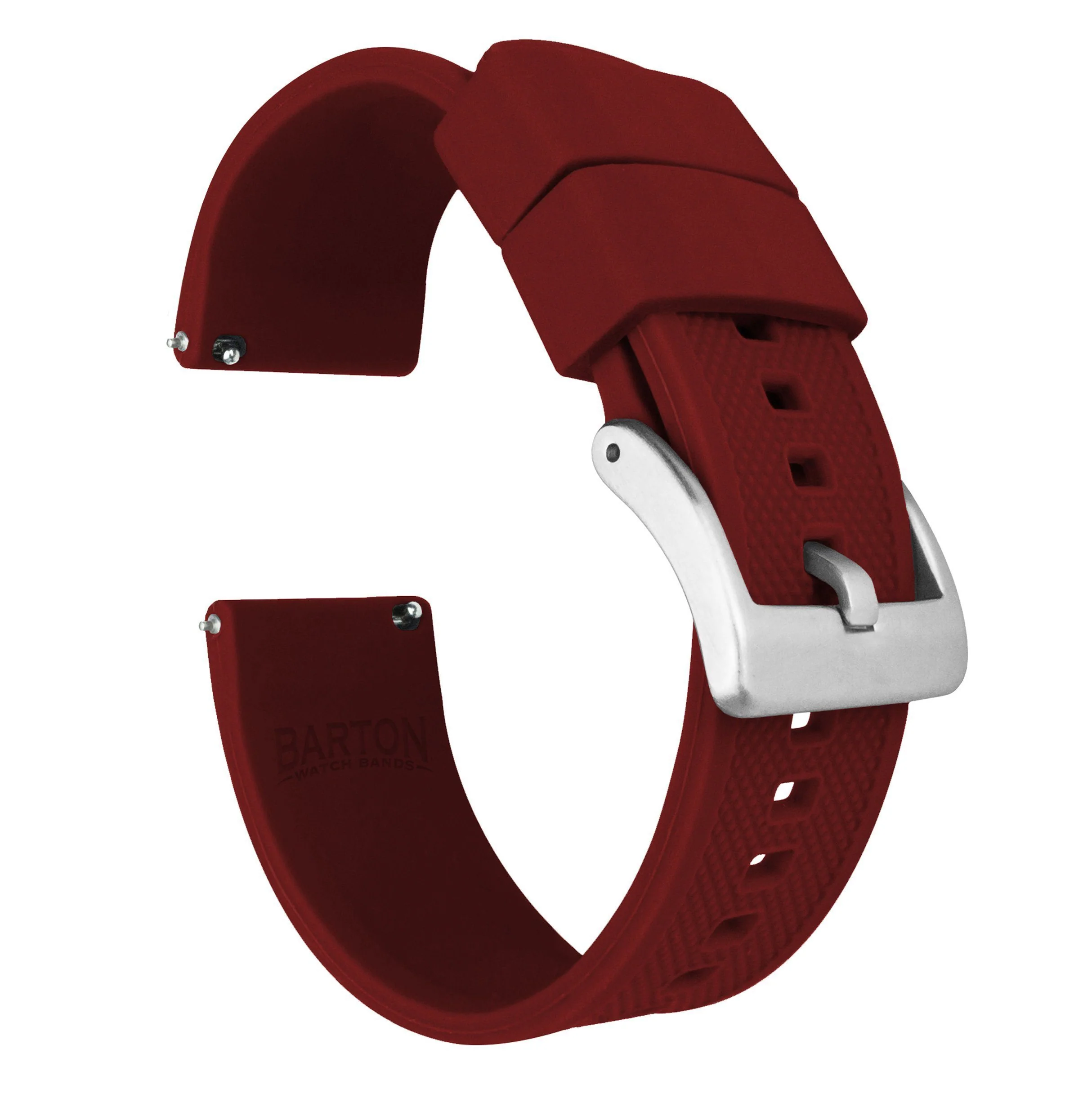 Crimson Red Elite Silicone Watch Band - Casio Duro MDV-106 (22mm)
