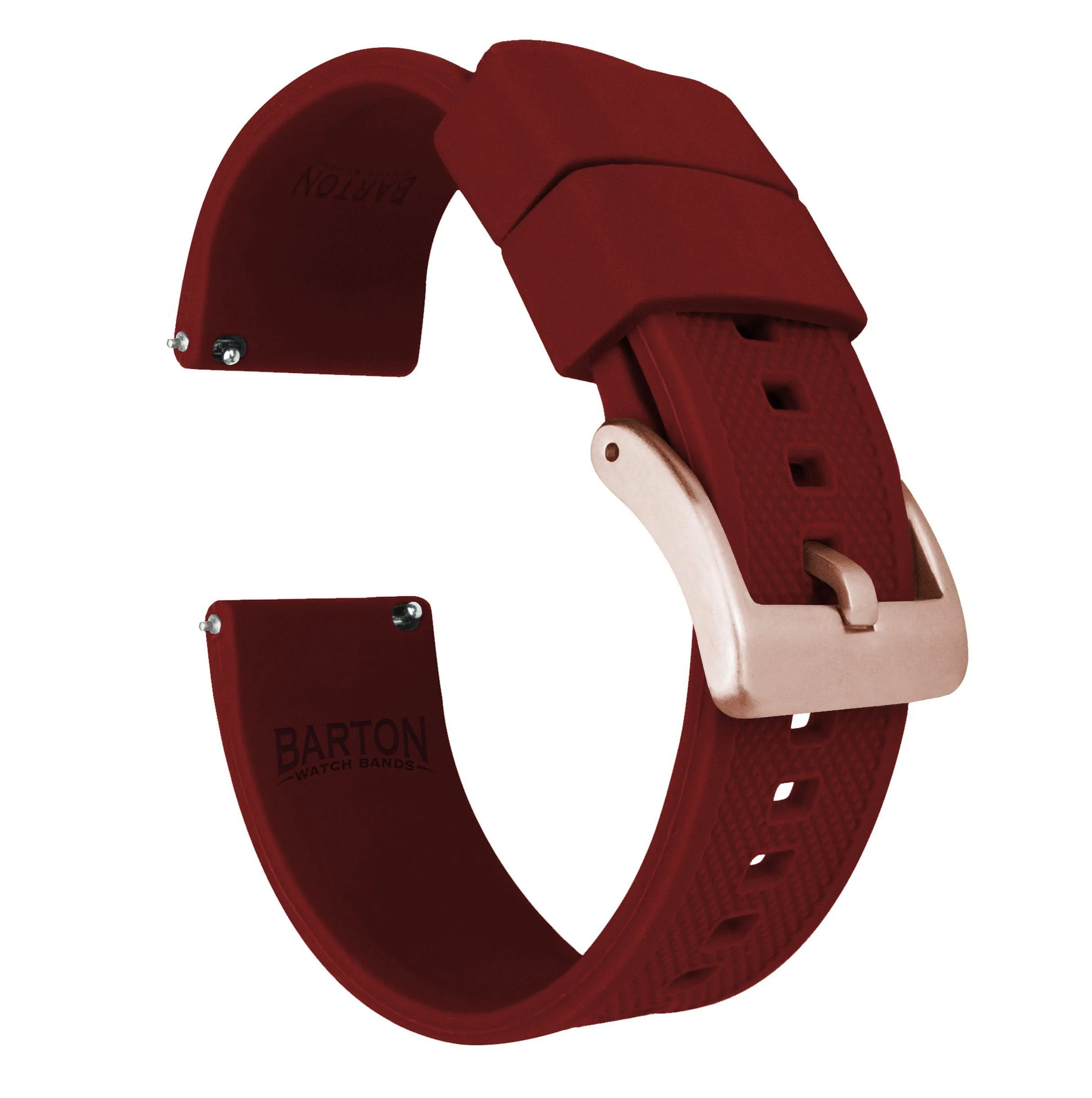 Crimson Red Elite Silicone Watch Band - Casio Duro MDV-106 (22mm) - Image 11