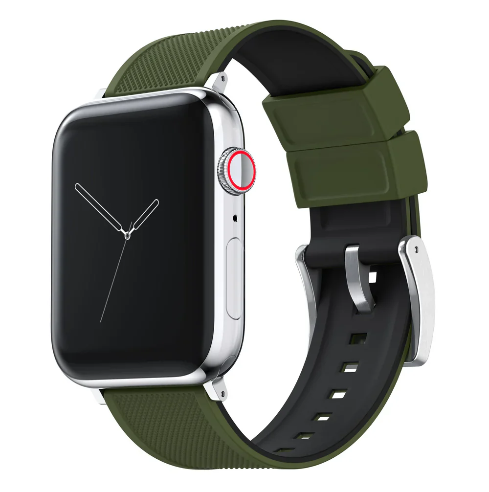 Elite Diver Army Green Apple Watch Strap Bundle | 2 Watch Bands - Image 5