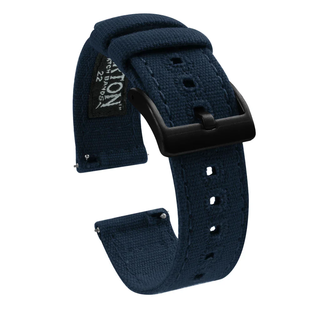 Garmin vívoactive® 5, 6, Trend, Sport - Canvas Navy Blue Watch Band - Image 6
