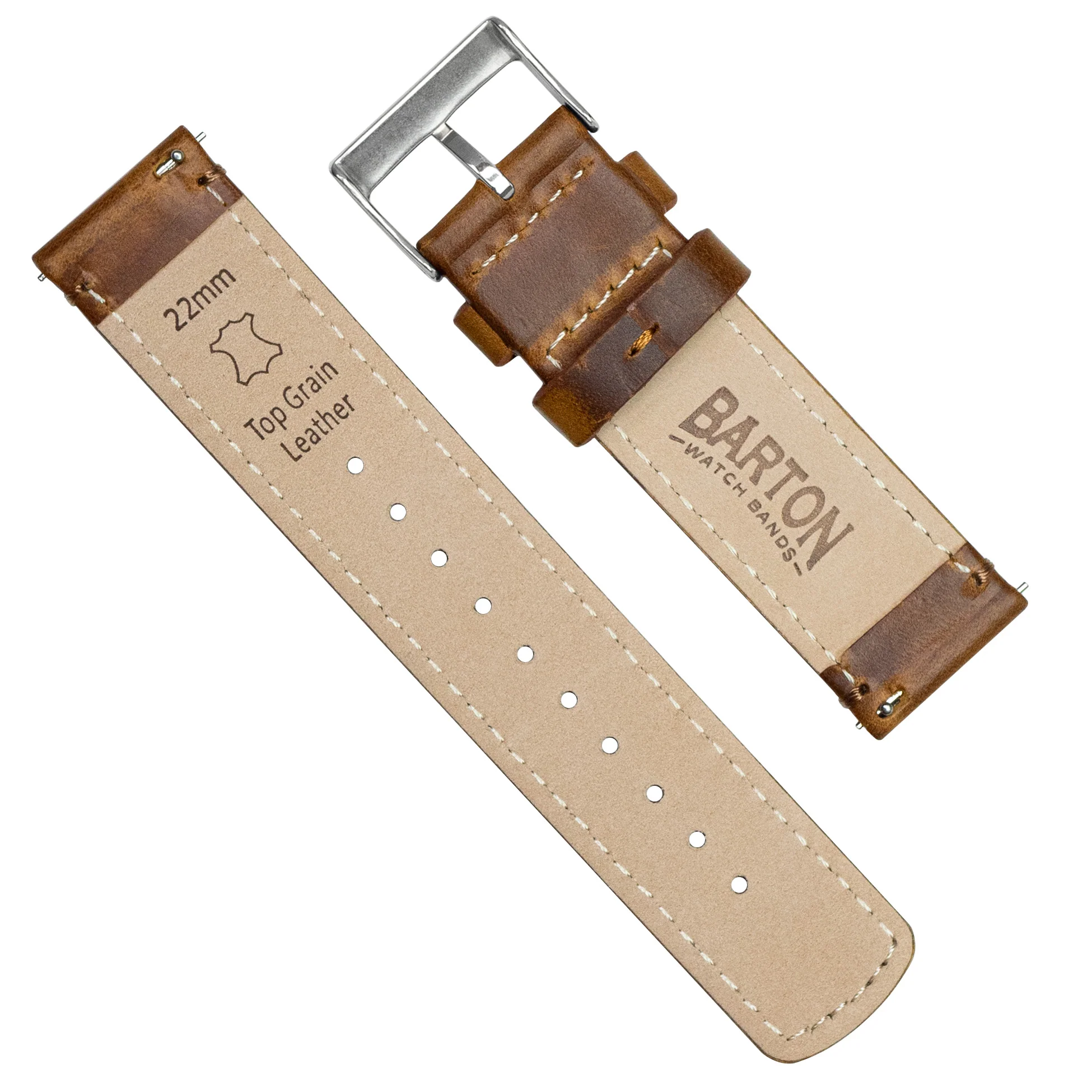 Gear S3 Classic Frontier Weathered Brown Leather Watch Band - Image 5