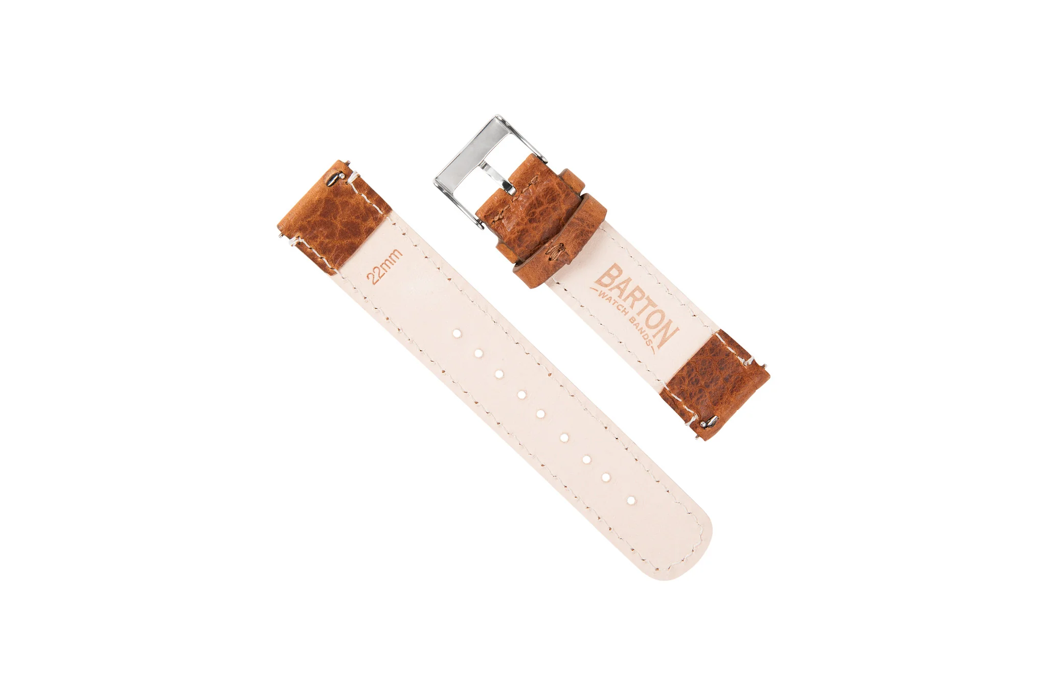 Genuine Bison Brown Leather Watch Band, Made in USA – Omega Speedmaster Moonwatch (20mm) - Image 3