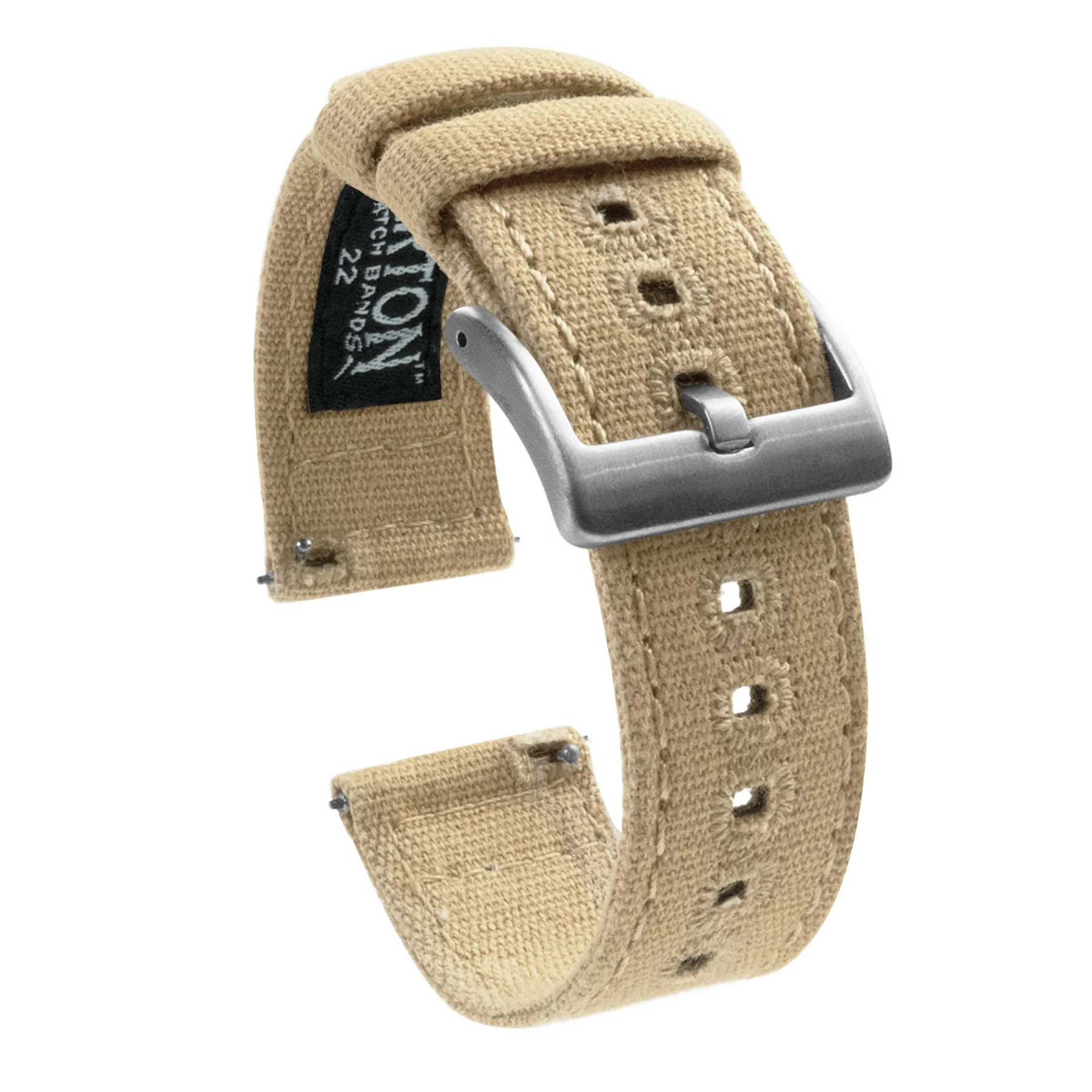 Khaki Crafted Canvas Watch Band - Oris Divers Sixty-Five 40mm (20mm)