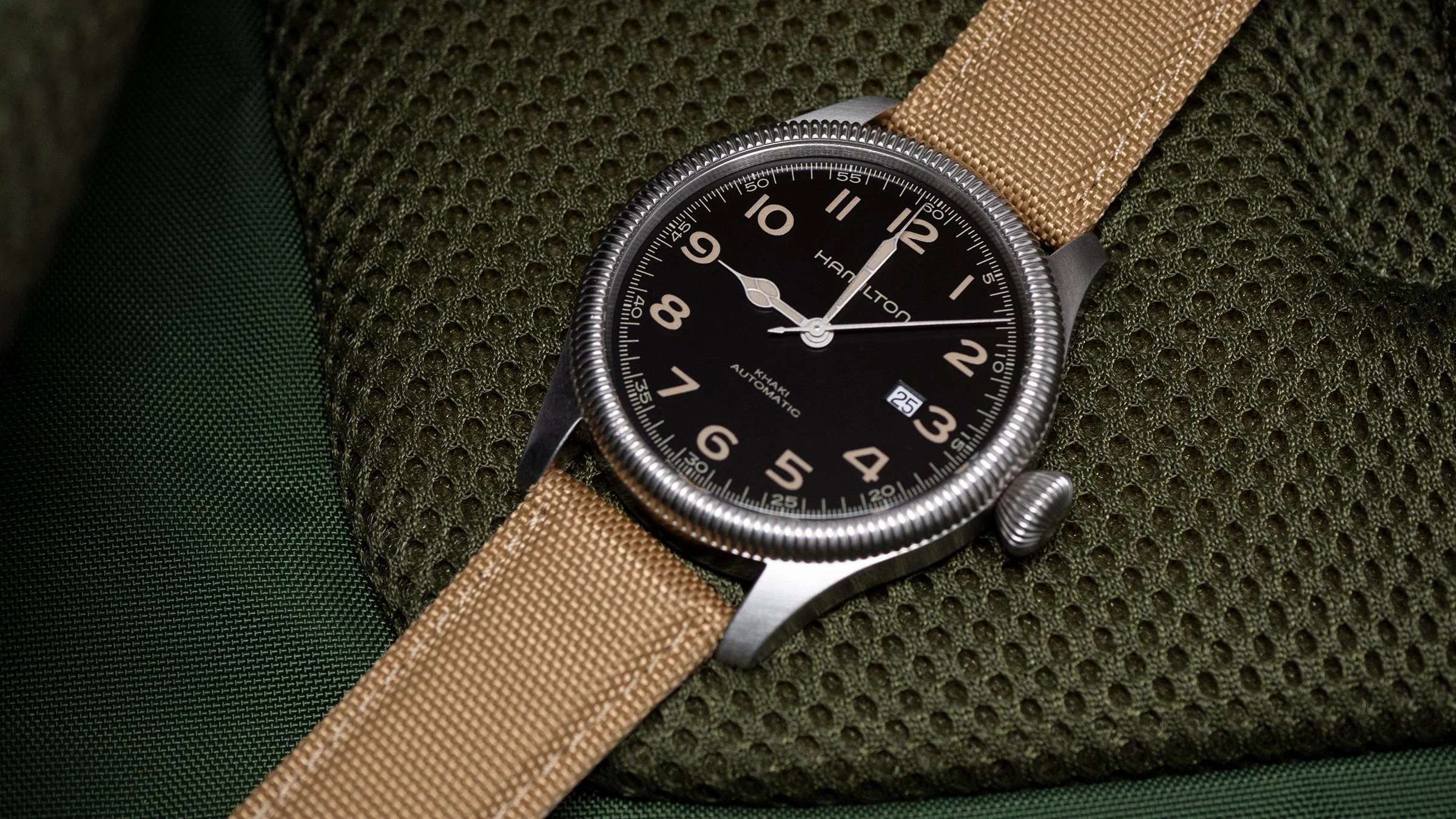 Khaki Tan Sailcloth Quick Release Watch Band - Seiko SKX007 / 009 / 013 (22mm) - Image 5