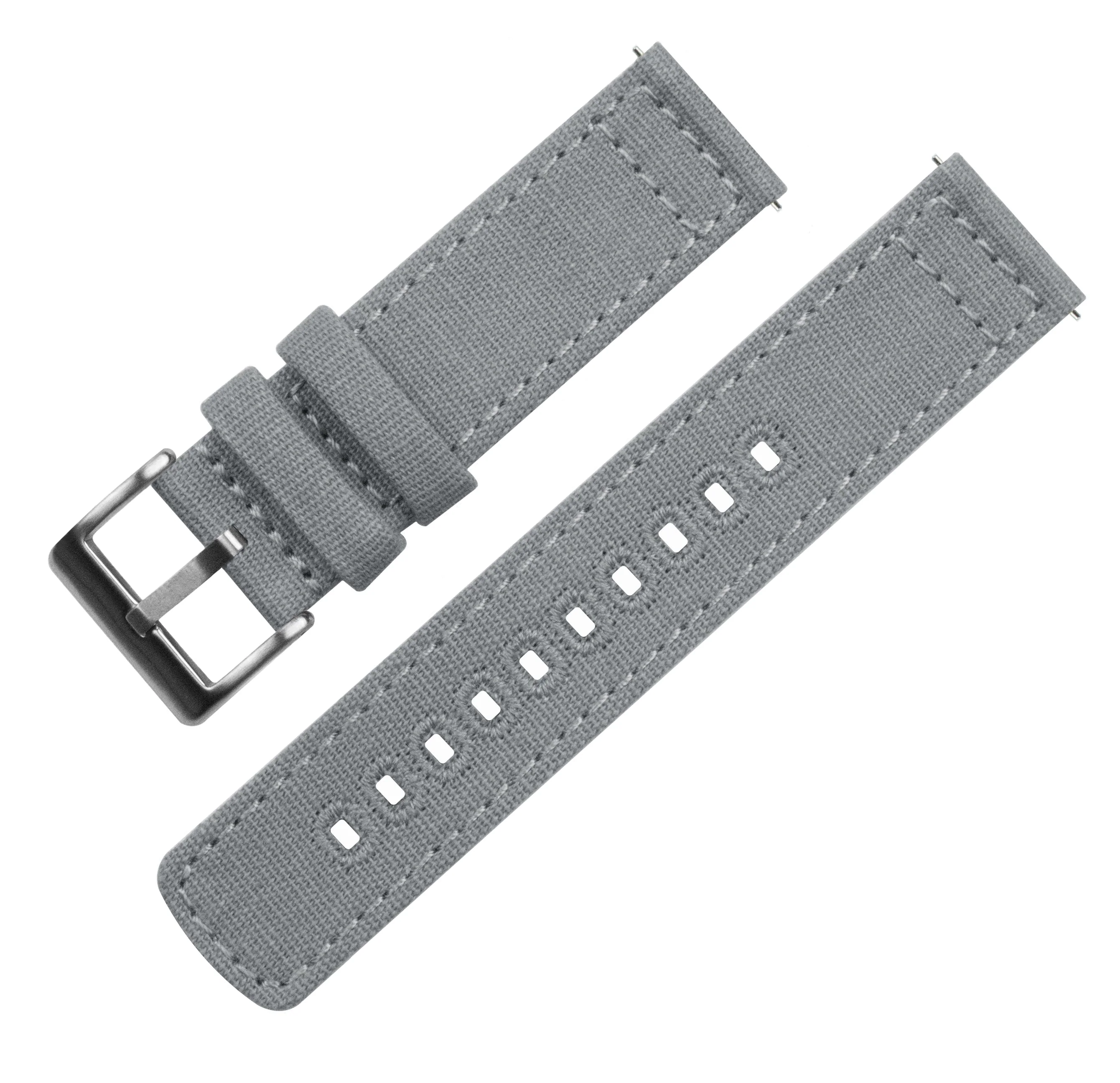Omega Moonswatch Cool Grey Canvas Watch Band - Image 6