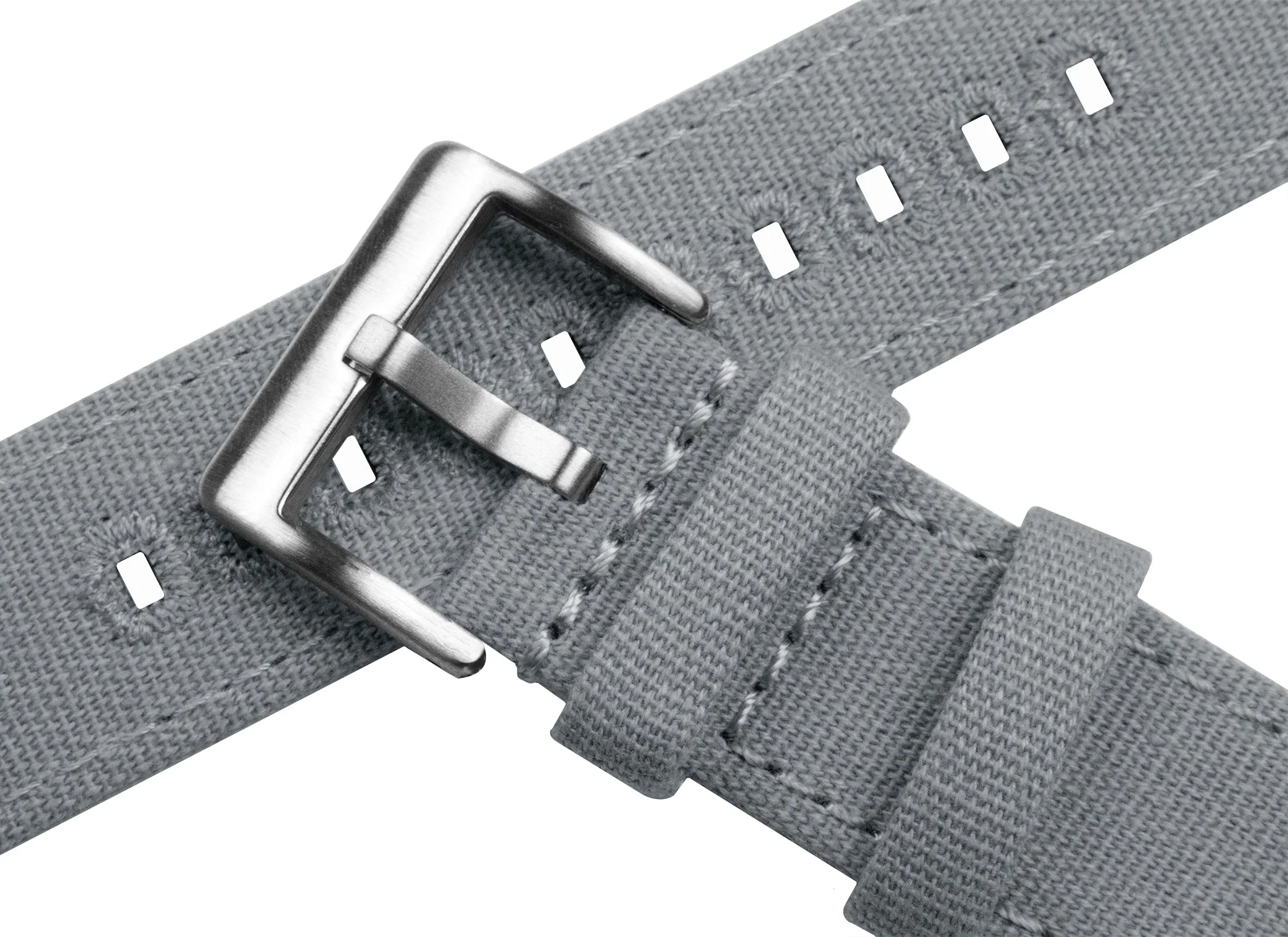 Omega Moonswatch Cool Grey Canvas Watch Band - Image 8