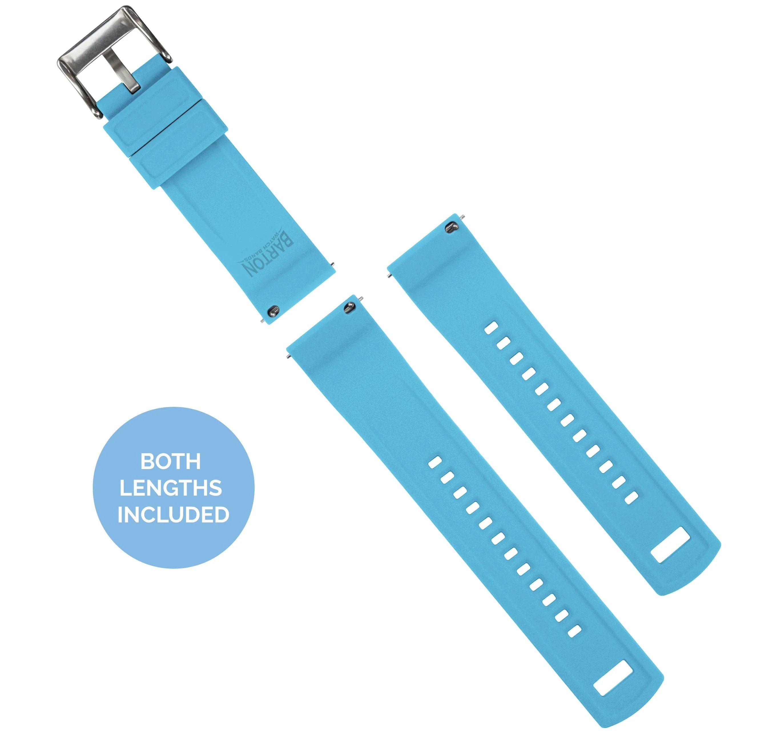 Omega Moonswatch Elite Silicone Flatwater Blue Watch Band - Image 5