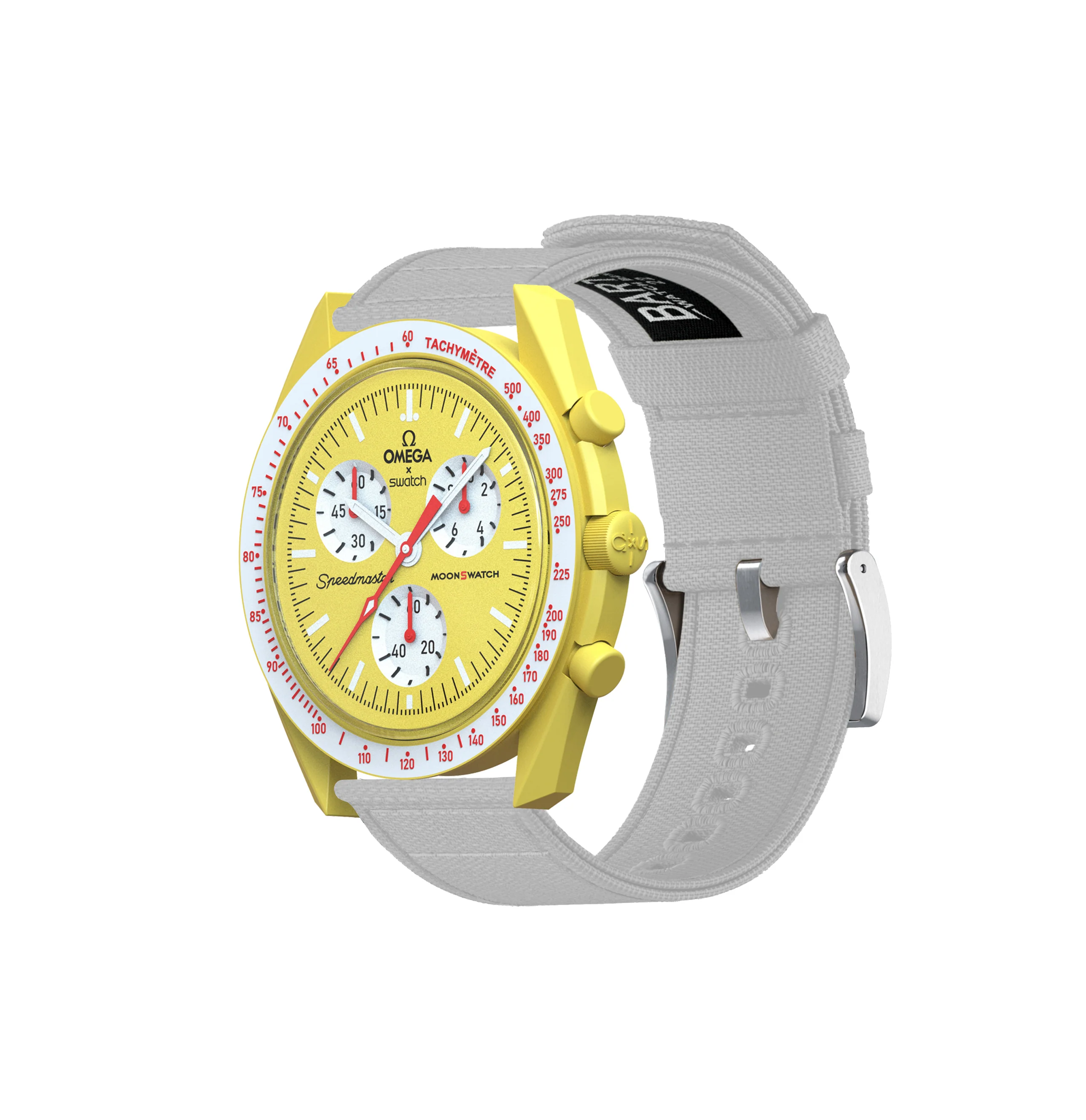 Omega Moonswatch Linen White Canvas Watch Band