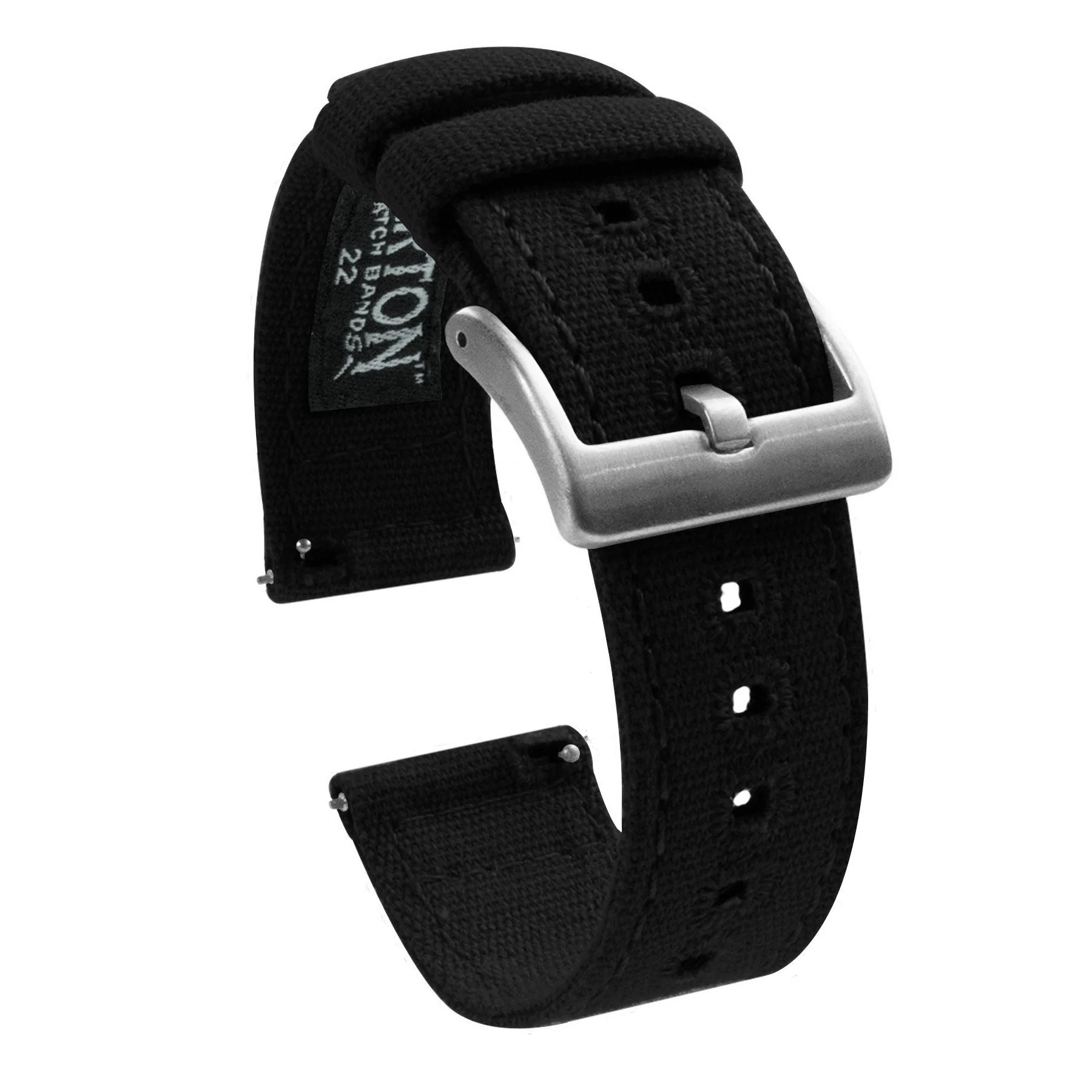 Pebble Smart Watch Black Canvas Watch Band