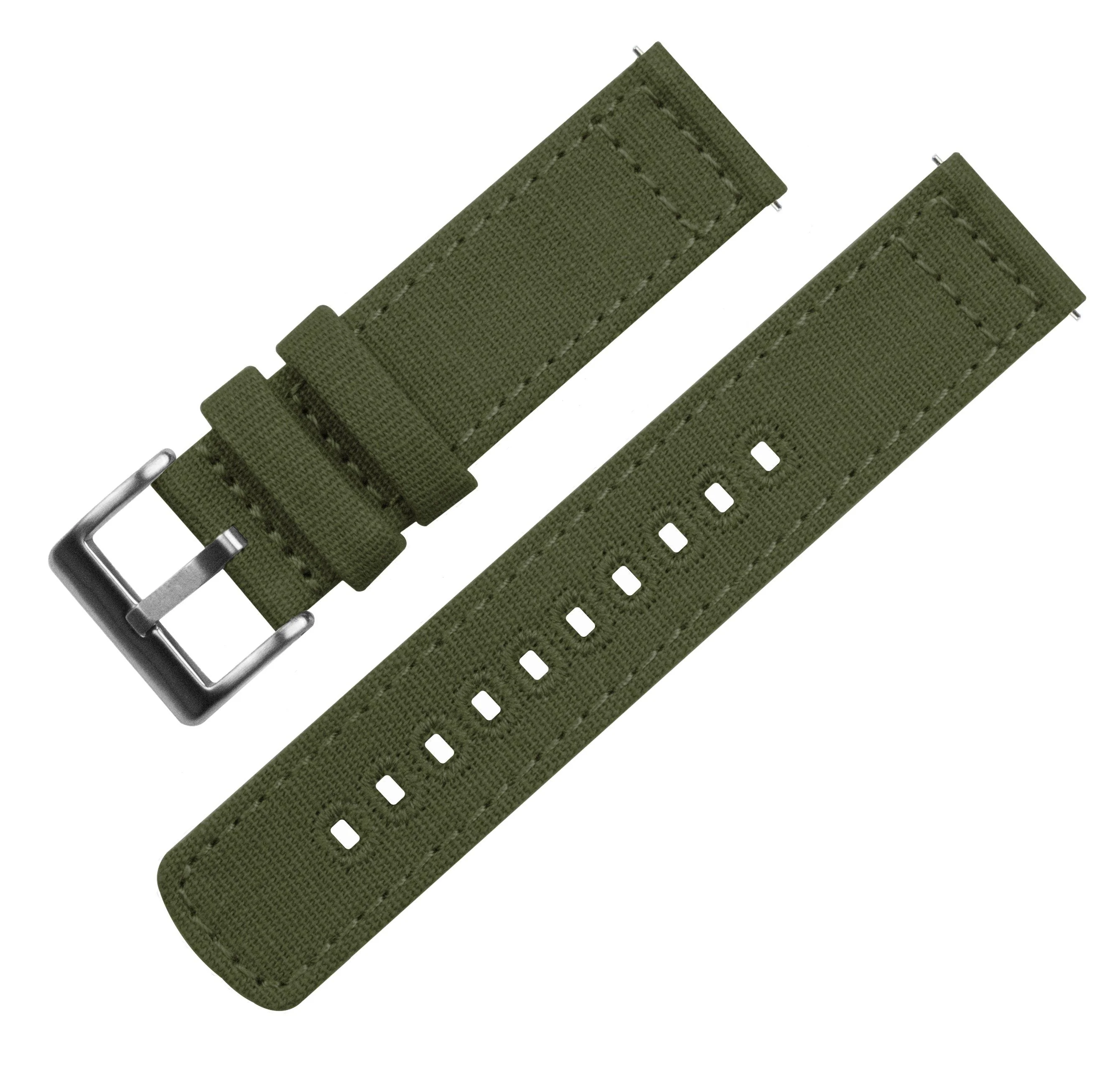 Fossil Gen 6 (44mm) Army Green Canvas Watch Band - Image 3