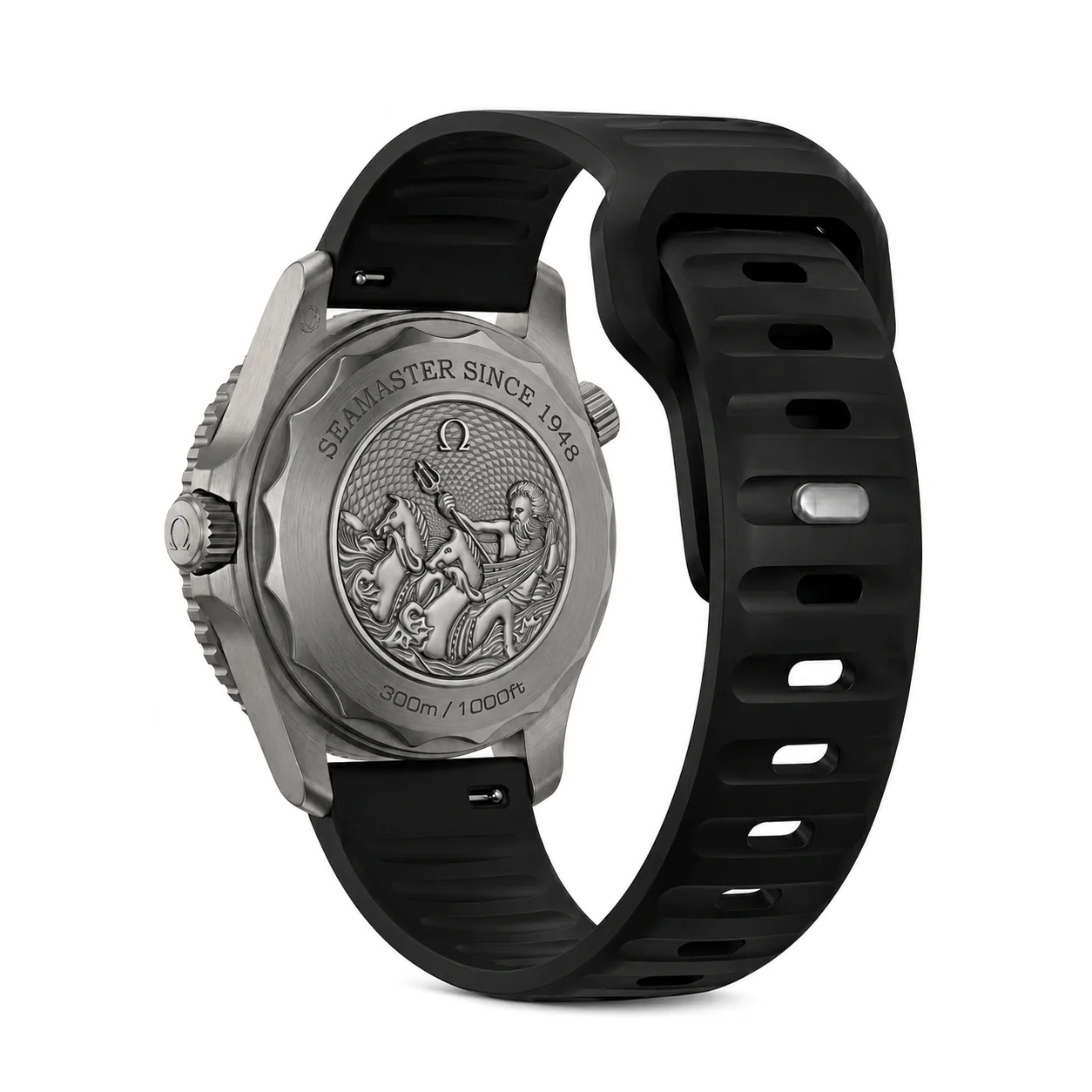 Black Active FKM Rubber Watch Band - Image 4