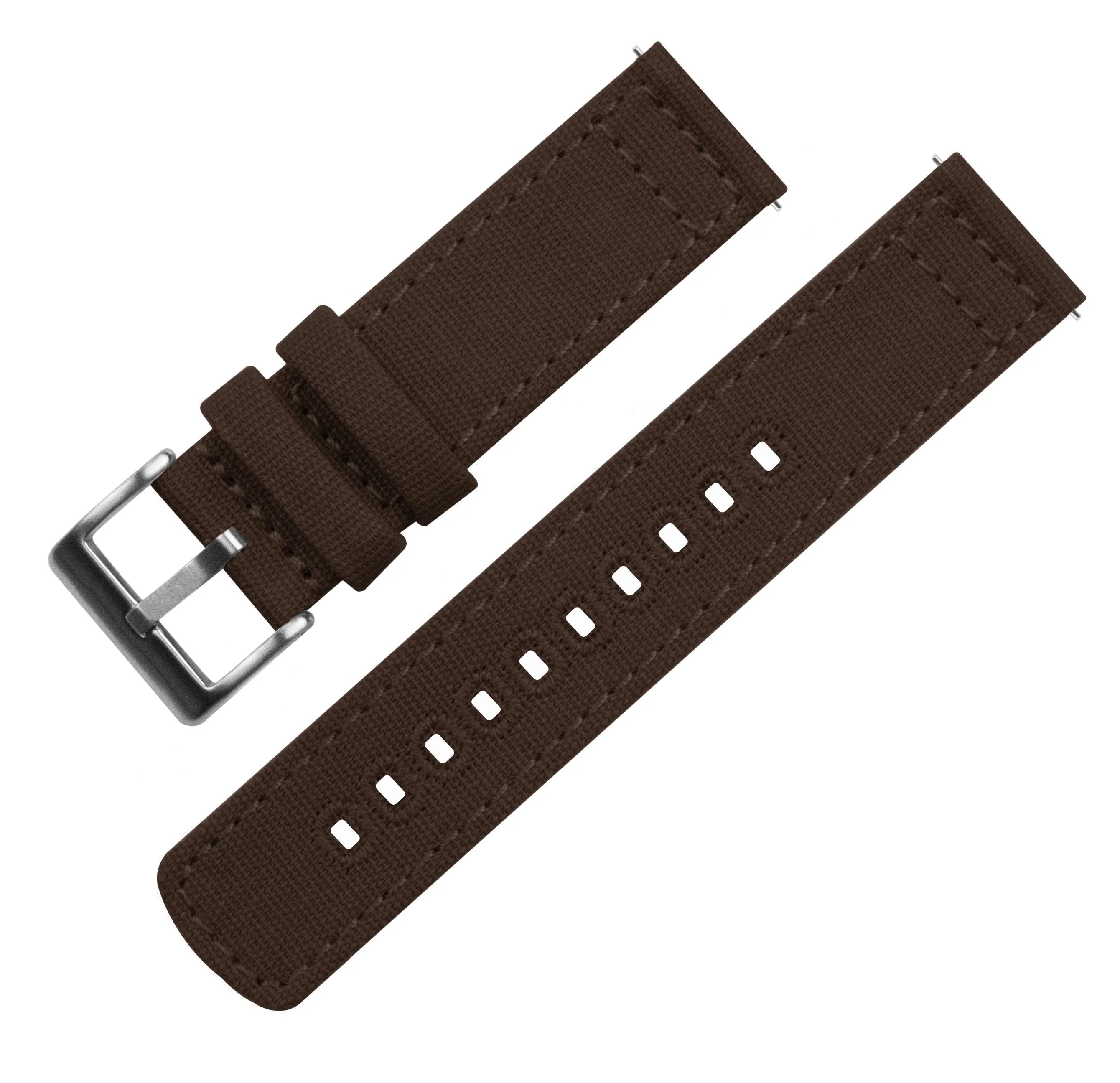 Fossil Gen 6 (44mm) Chocolate Brown Canvas Watch Band - Image 3
