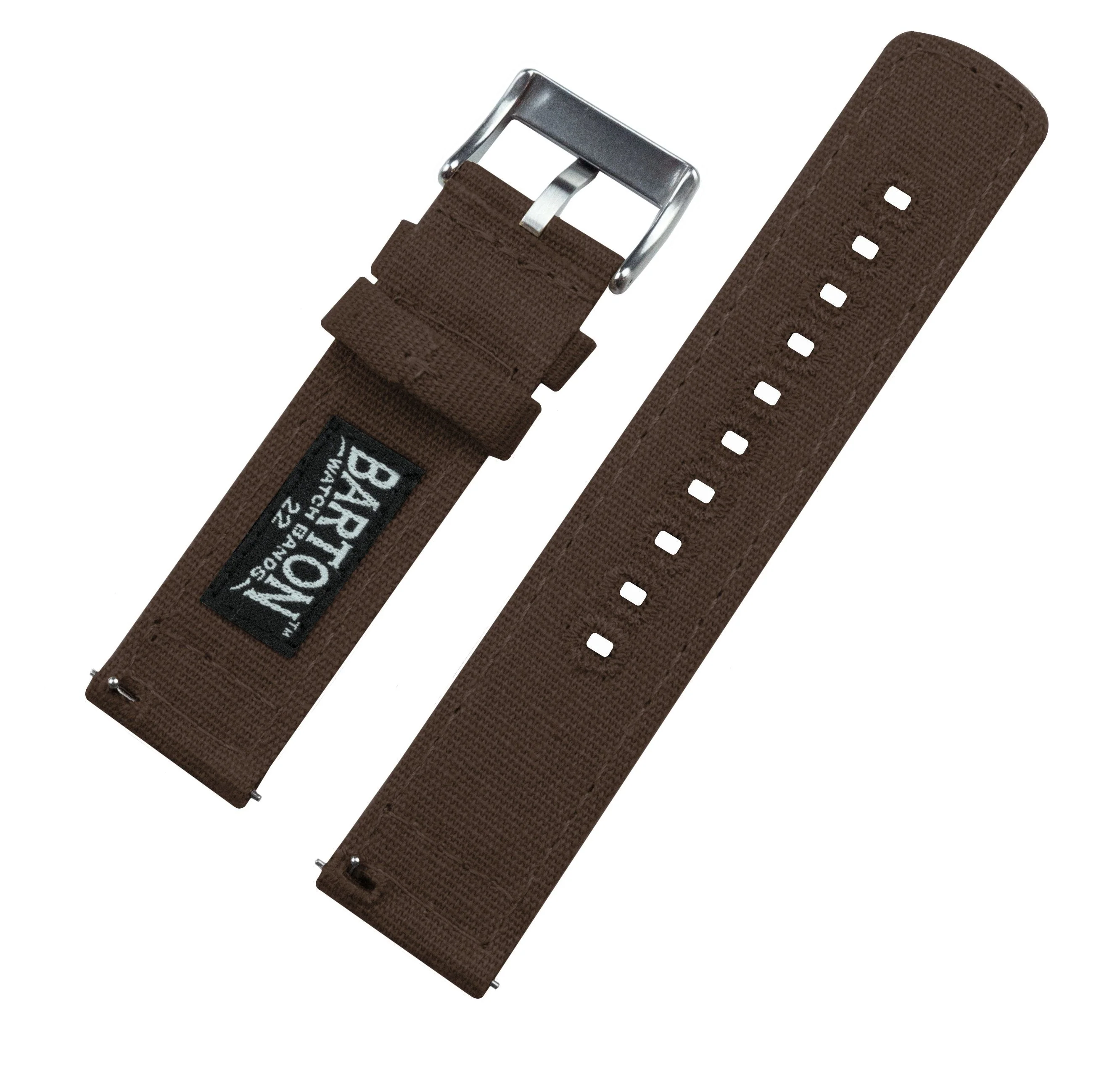 Fossil Gen 6 (44mm) Chocolate Brown Canvas Watch Band - Image 4