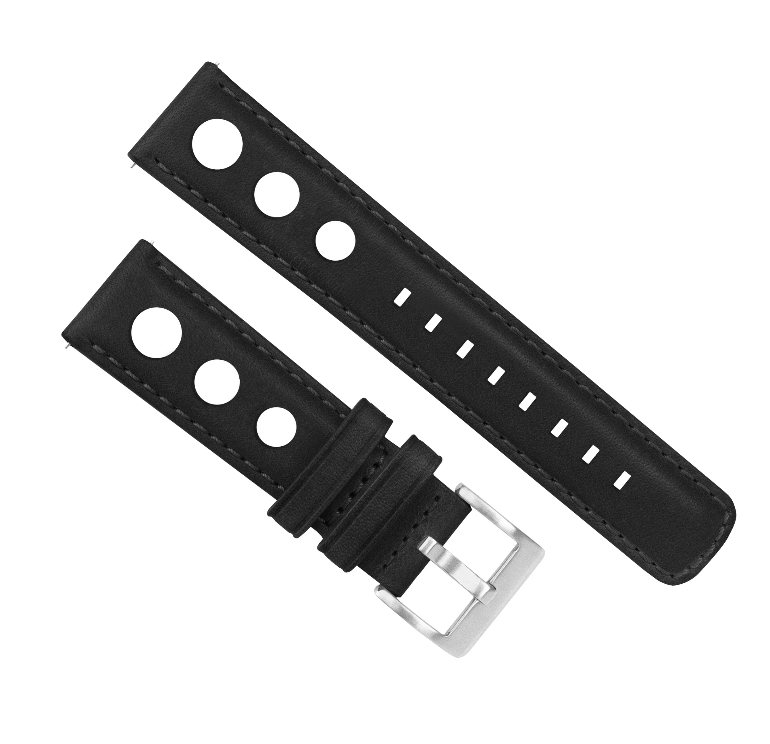 Polar Pacer & Pacer Pro Rally Horween Leather Black Watch Band - Image 2