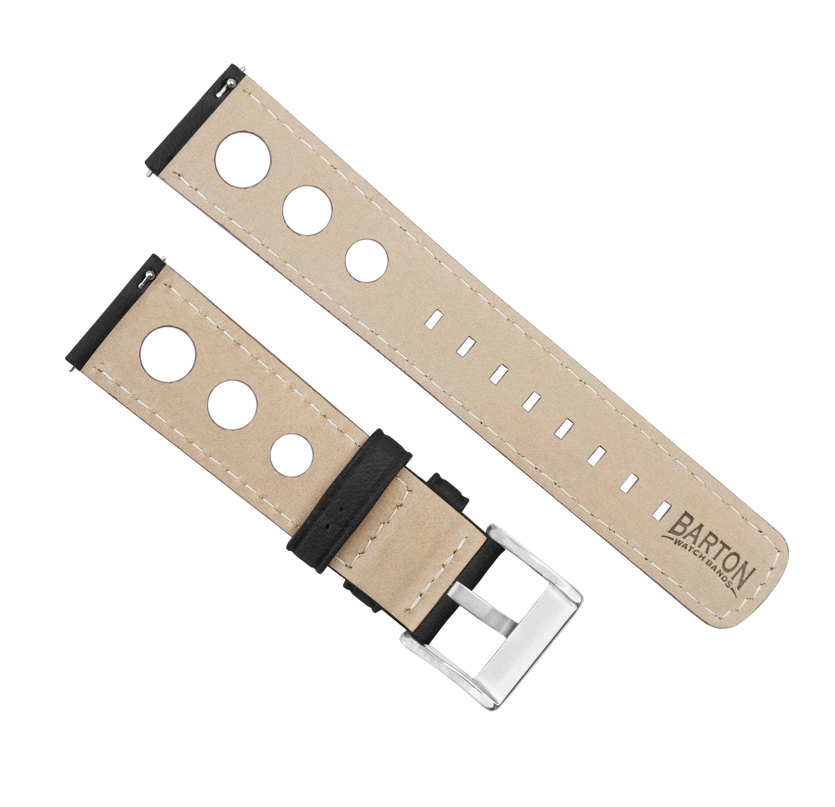 Polar Pacer & Pacer Pro Rally Horween Leather Black Watch Band - Image 3