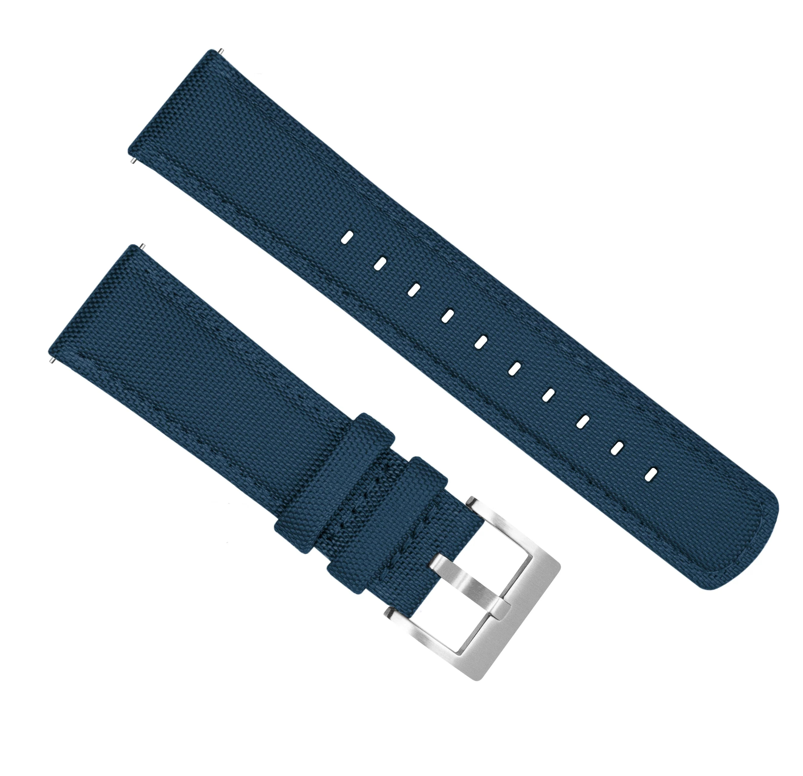 Fossil Gen 6 (44mm) Sailcloth Quick Release Navy Blue Watch Band - Image 3
