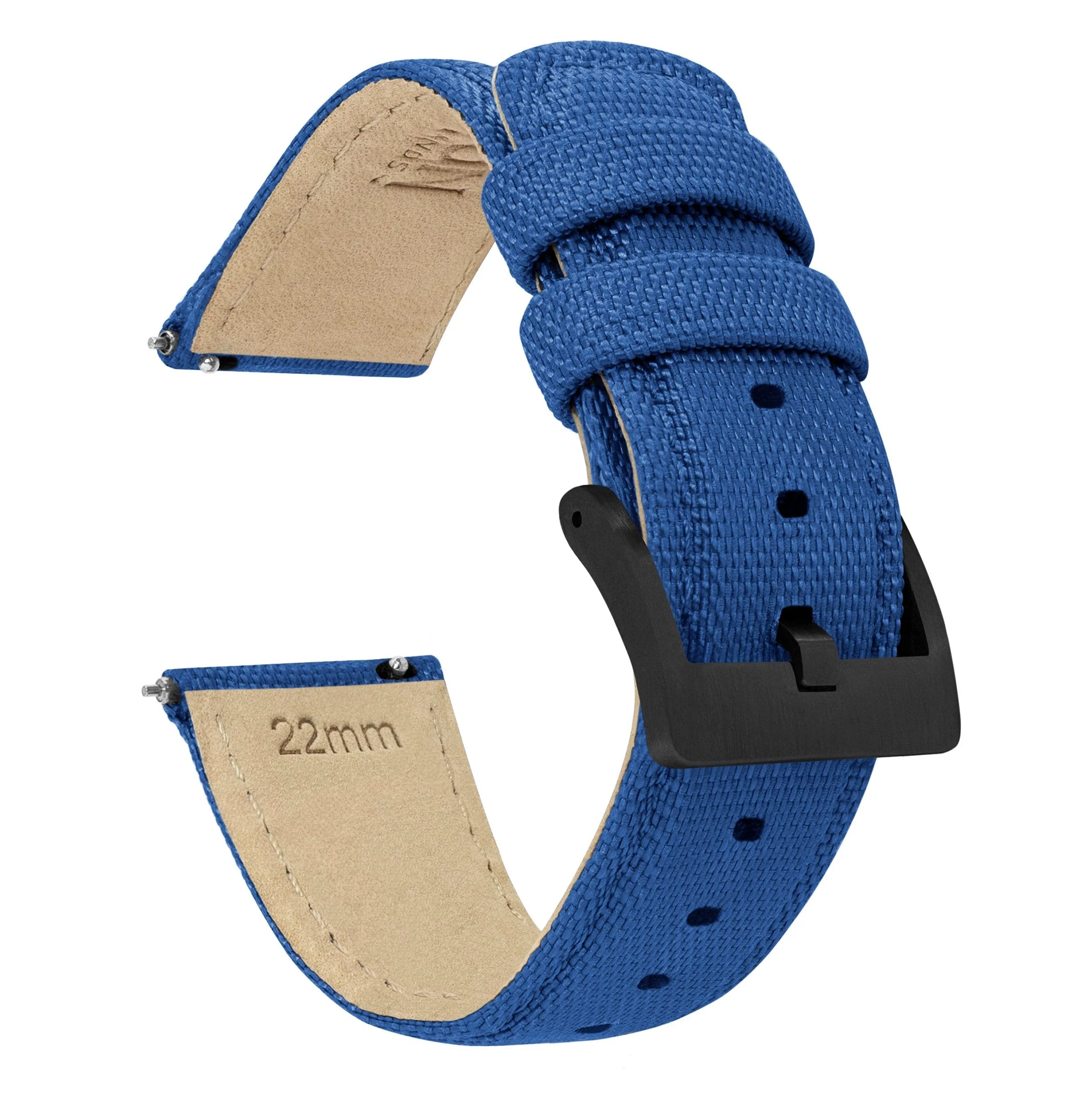 Polar Pacer & Pacer Pro Sailcloth Quick Release Royal Blue Watch Band - Image 2