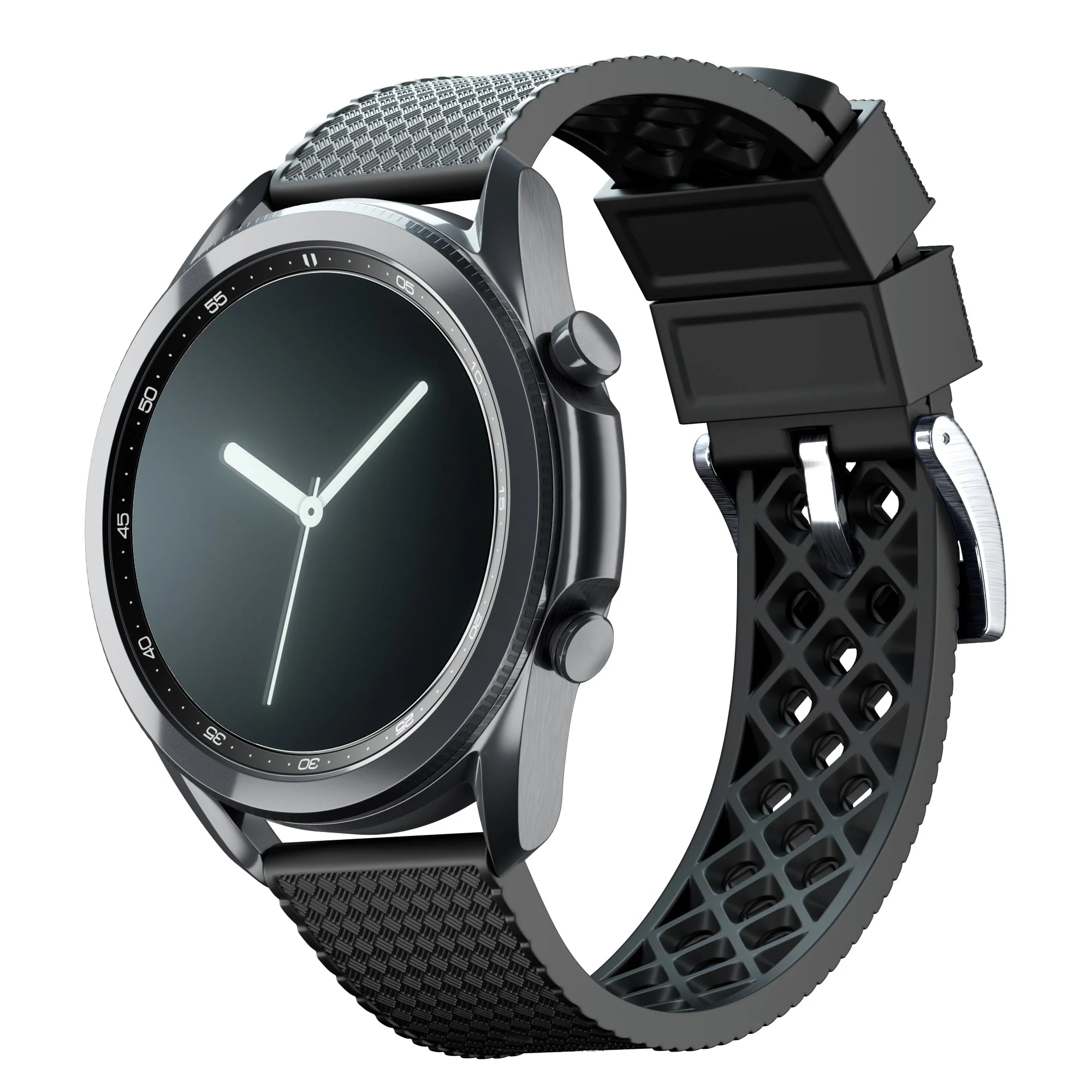 Fossil Gen 6 (44mm) Tropical Style Black Watch Band - Image 6