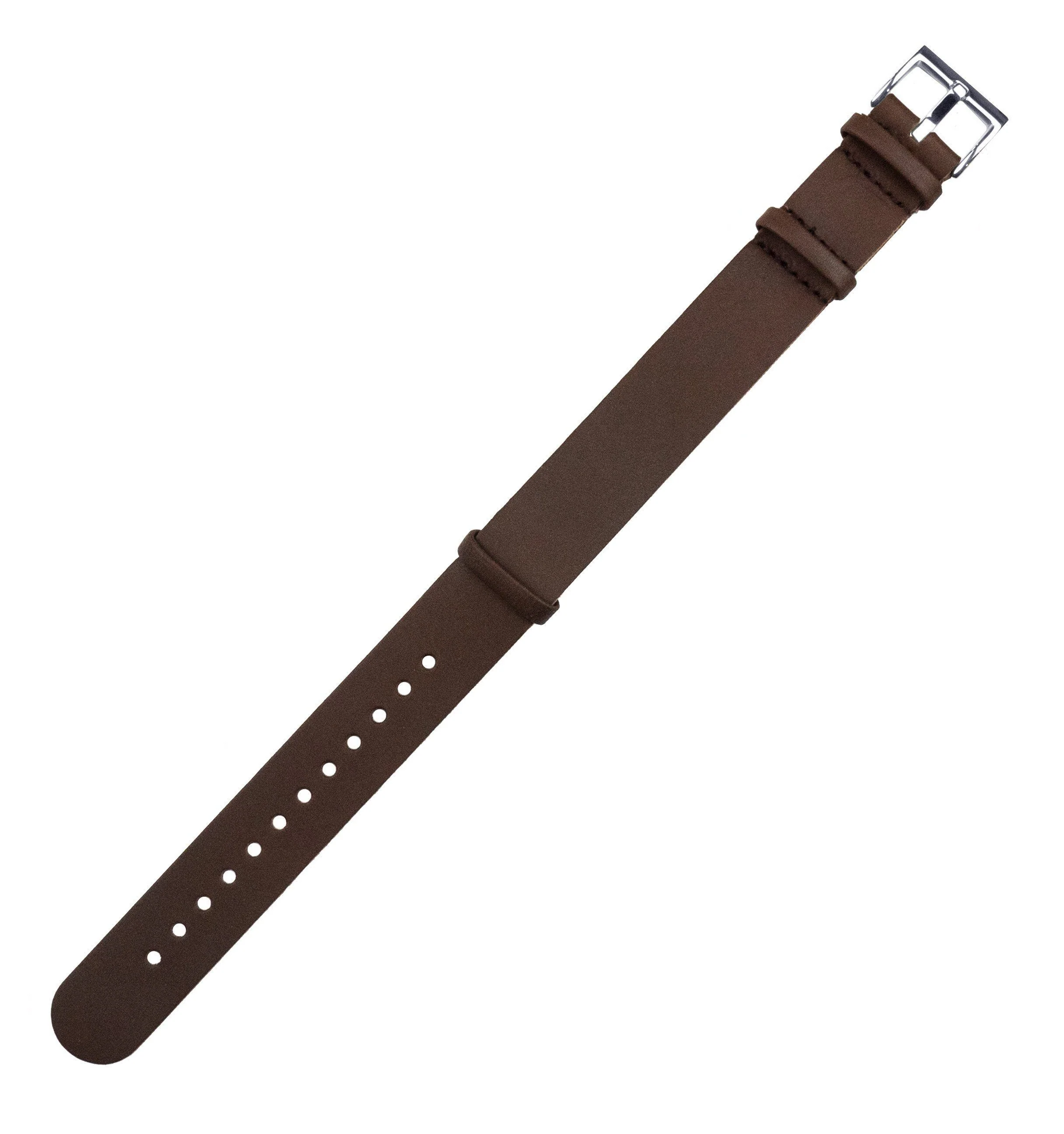 Saddle Brown Leather NATO® style Watch Band - Oris Divers Sixty-Five 42mm (22mm) - Image 3