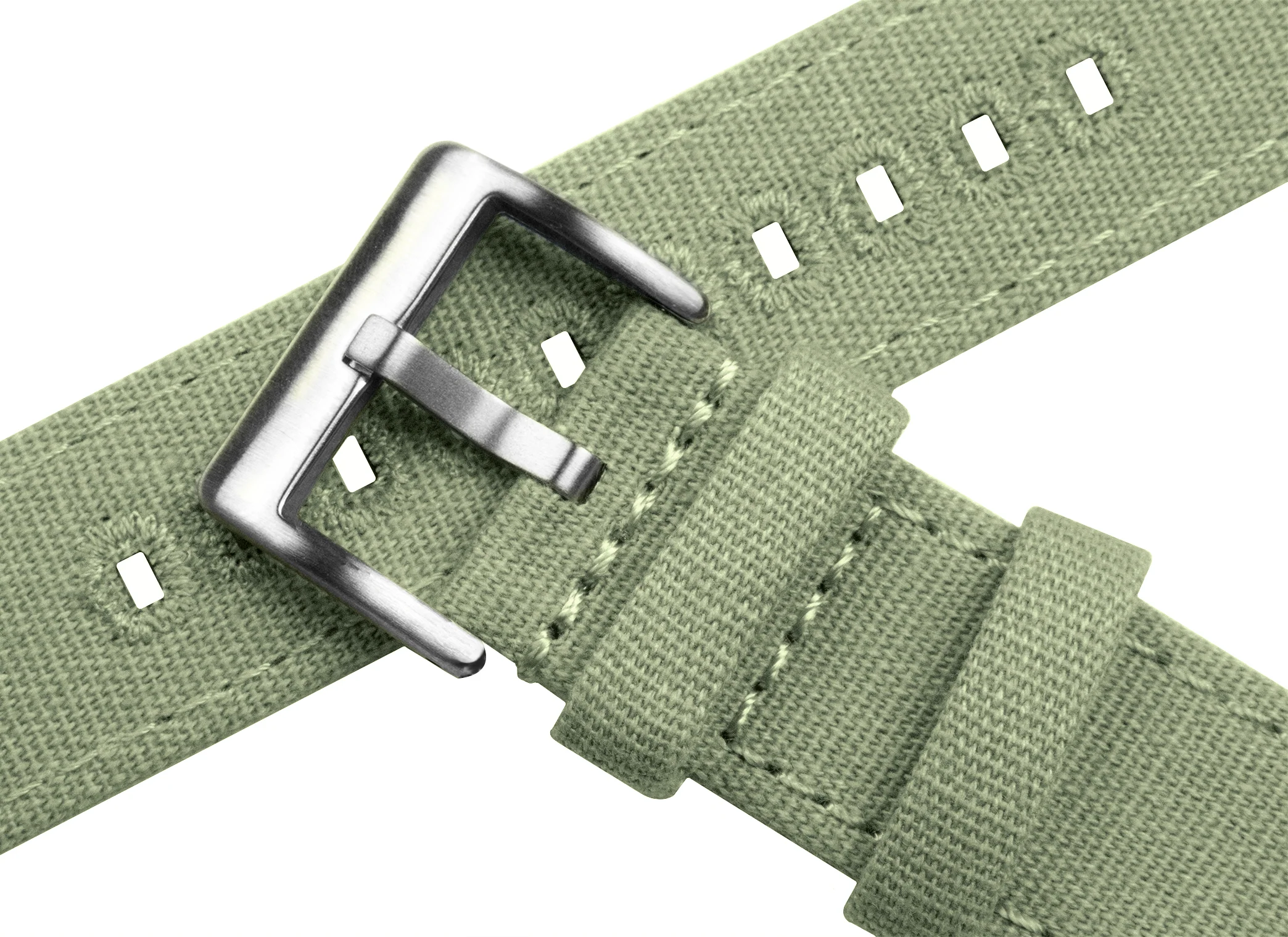 Sage Green Premium Canvas Watch Band - Oris Divers Sixty-Five 40mm (20mm) - Image 5