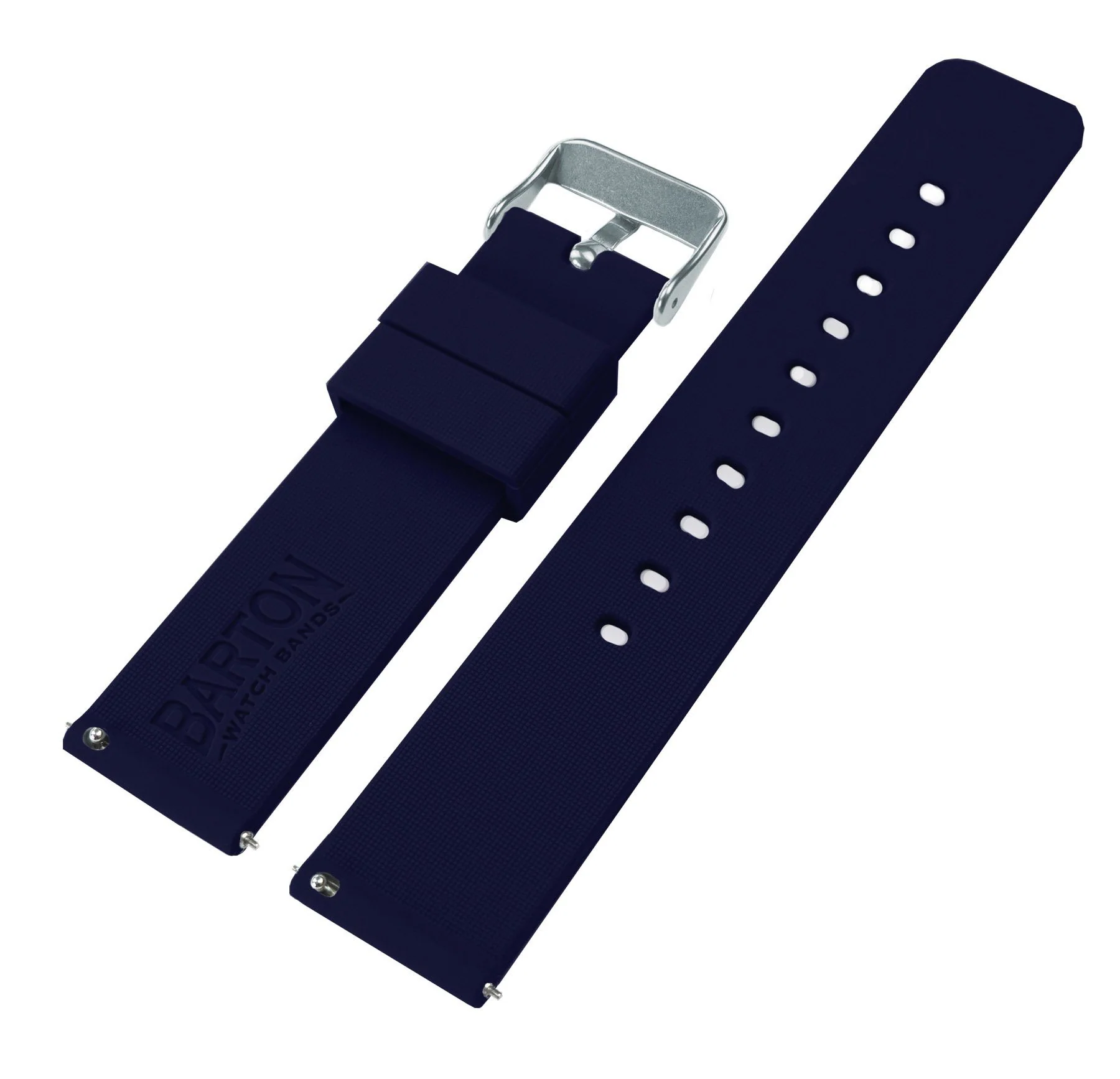 Samsung Galaxy Watch Active 2 Silicone Navy Blue Watch Band - Image 4