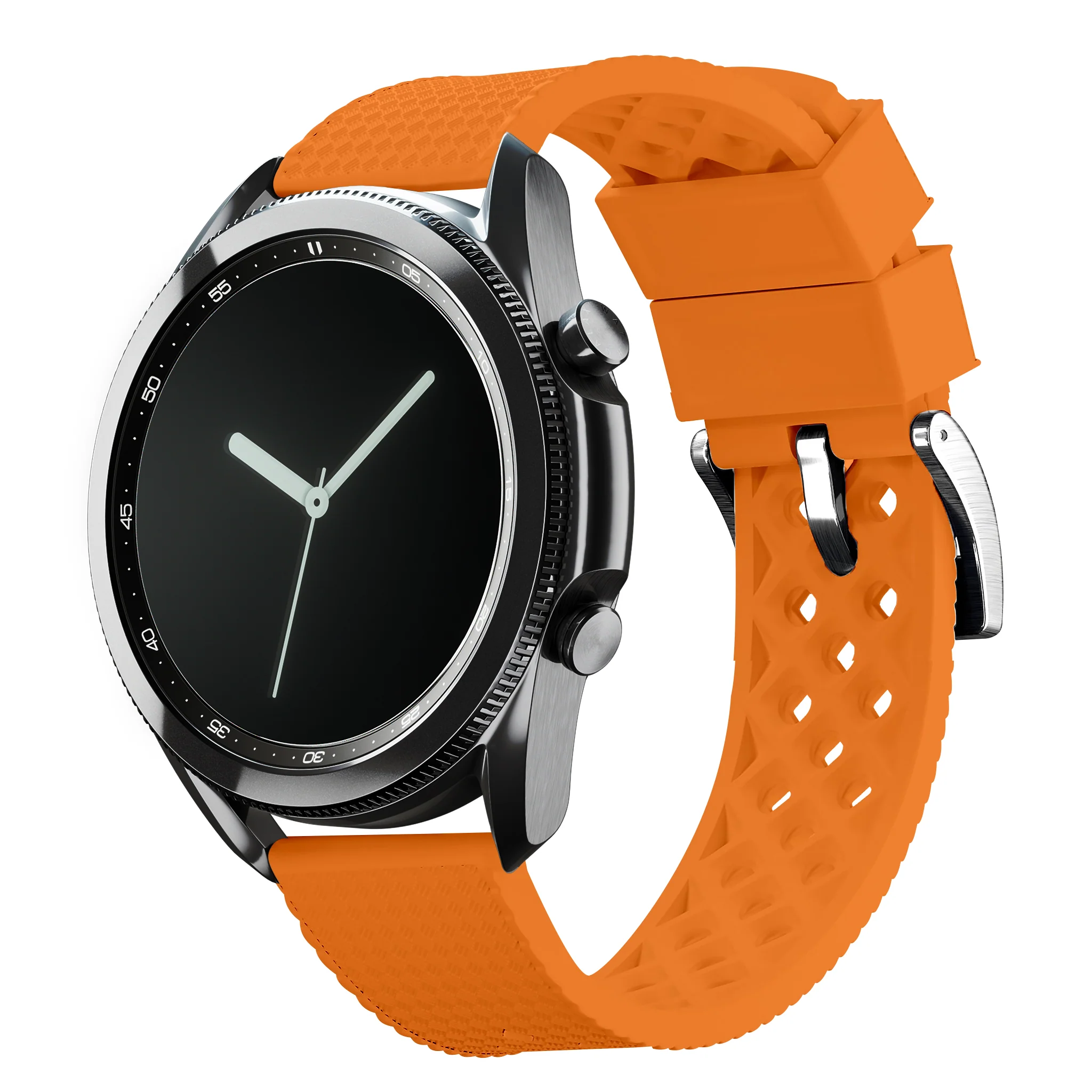 Samsung Galaxy Watch Active 2 Tropical Style Orange Watch Band - Image 3