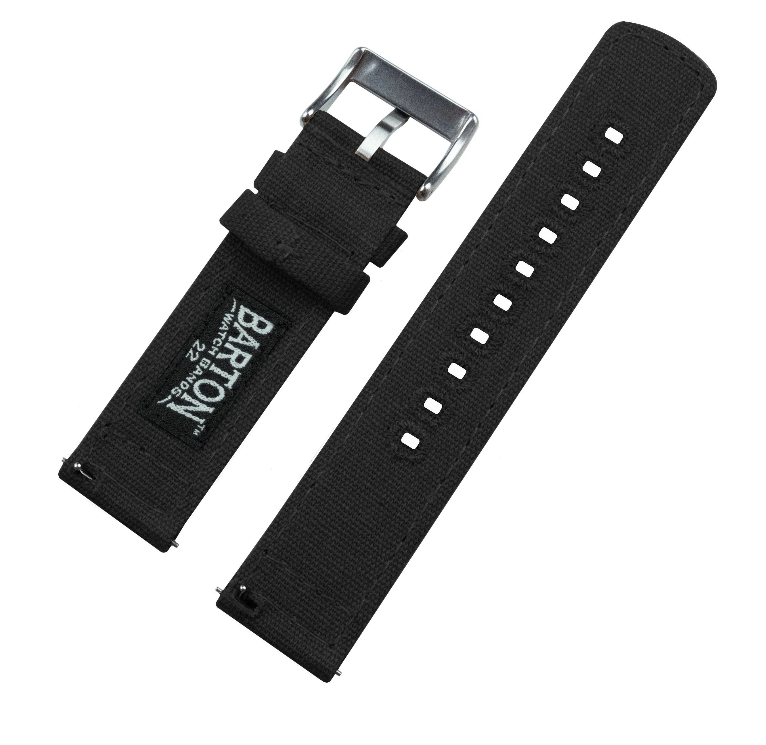 Samsung Galaxy Watch Active Black Canvas Watch Band - Image 5