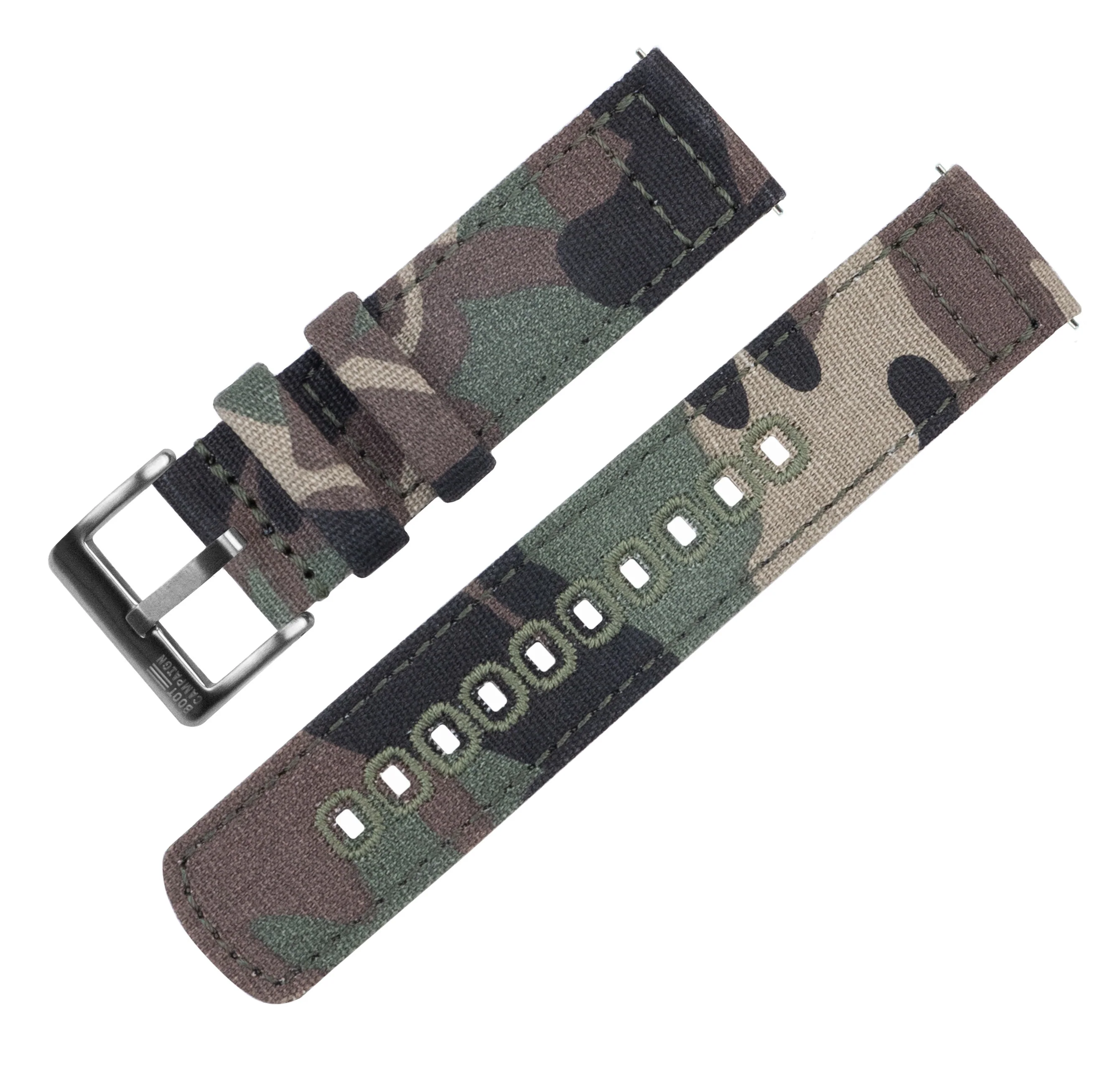 Samsung Galaxy Watch Active Camouflage Canvas Watch Band - Image 6