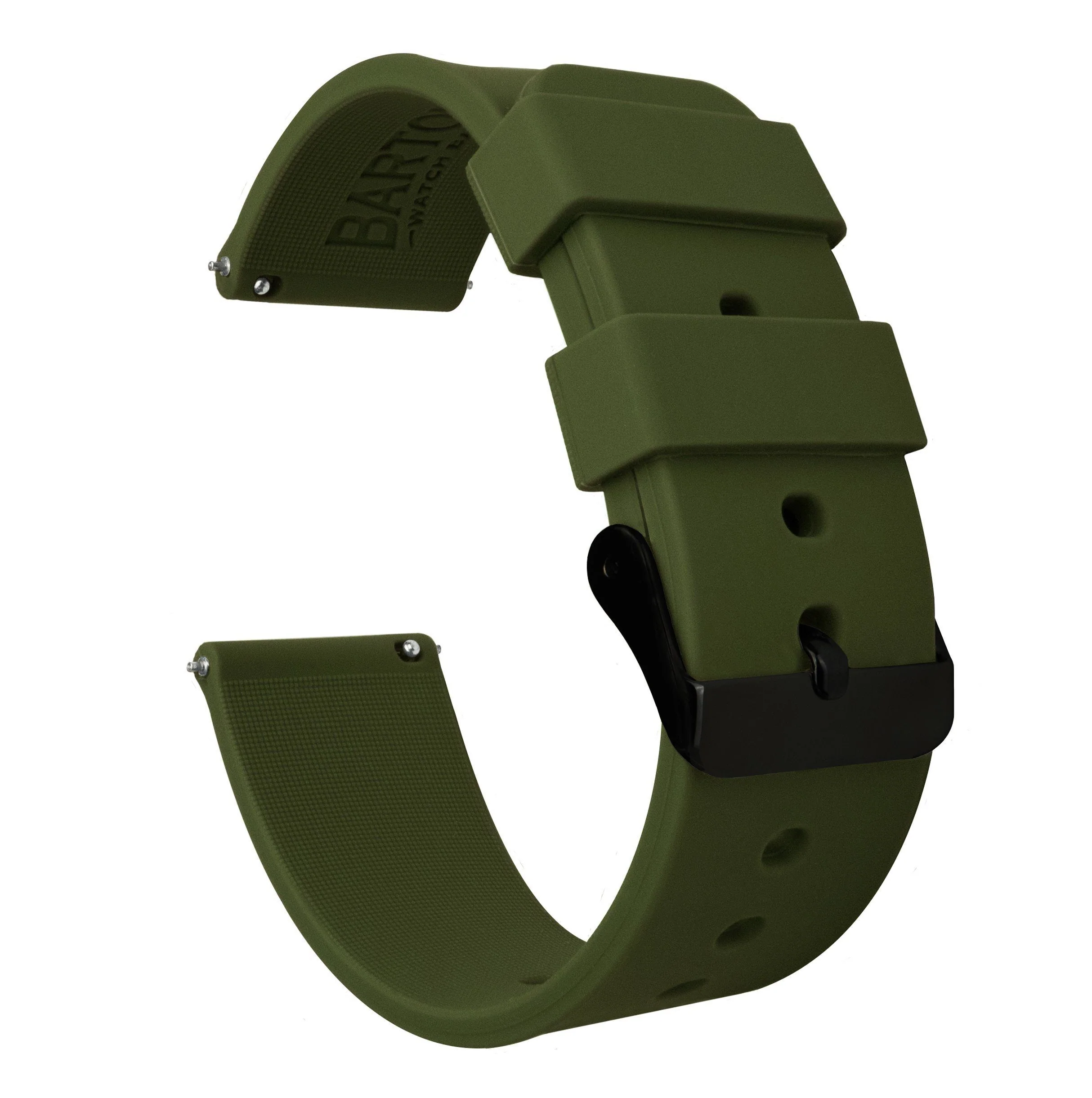 Samsung Galaxy Watch Silicone Army Green Watch Band - Image 2