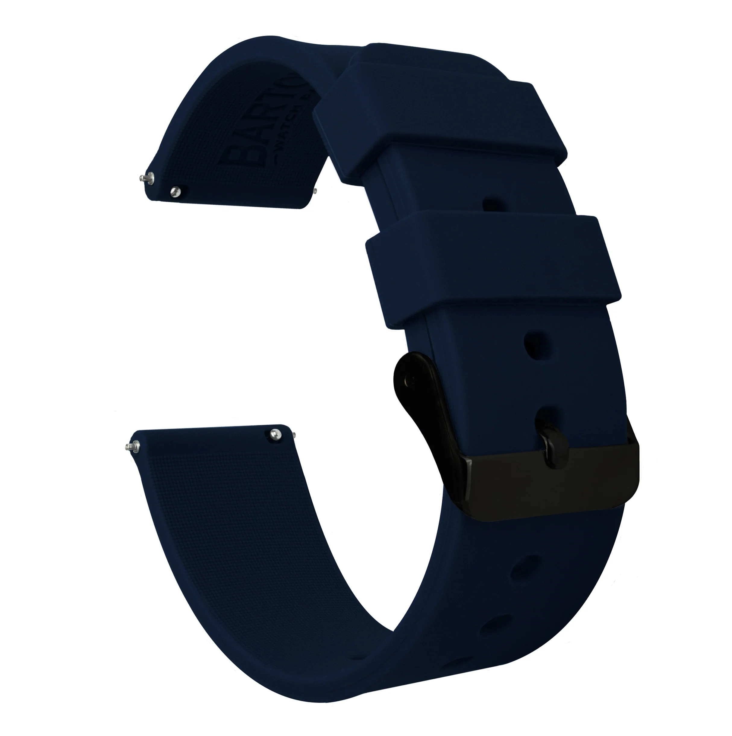 Samsung Galaxy Watch4 Silicone Navy Blue Watch Band - Image 2