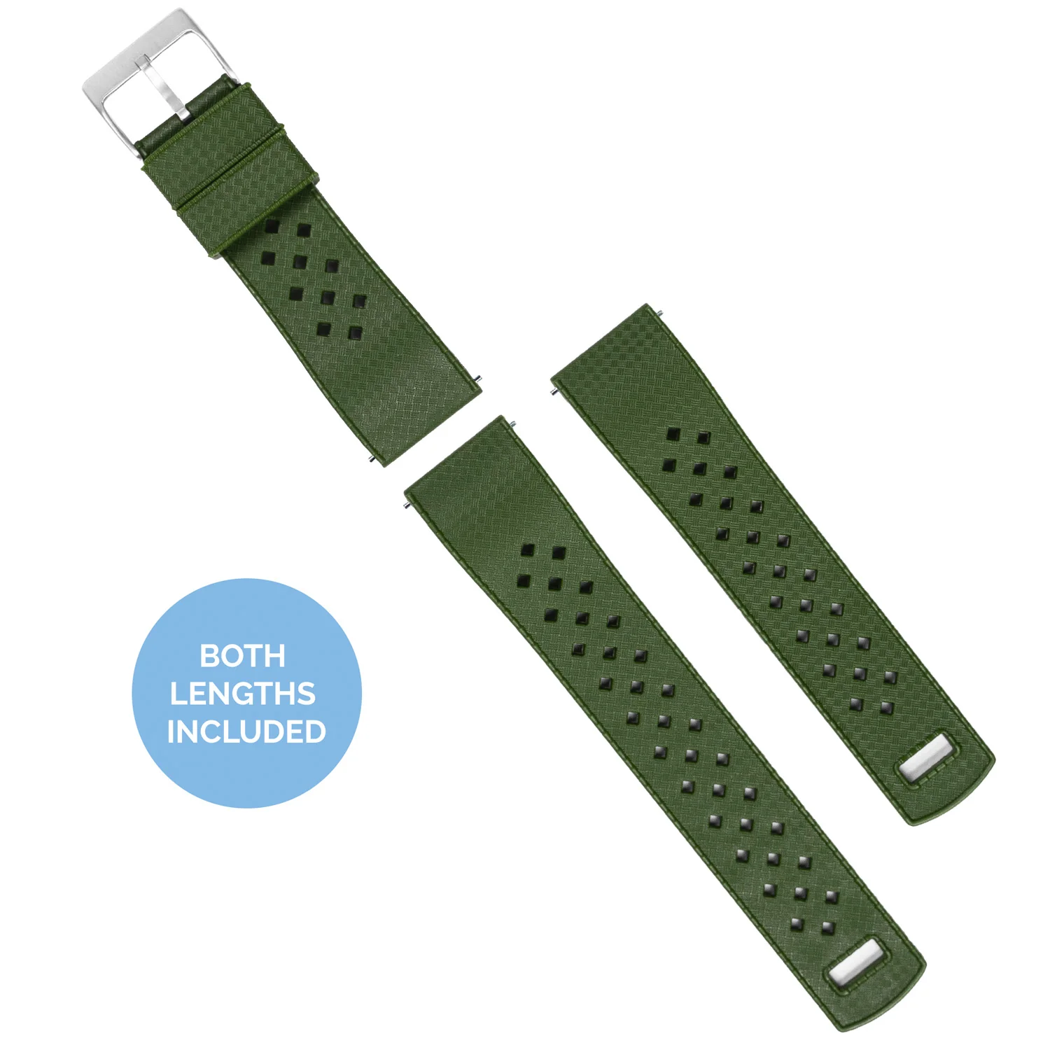 Samsung Galaxy Watch4 Tropical Style Army Green Watch Band - Image 3