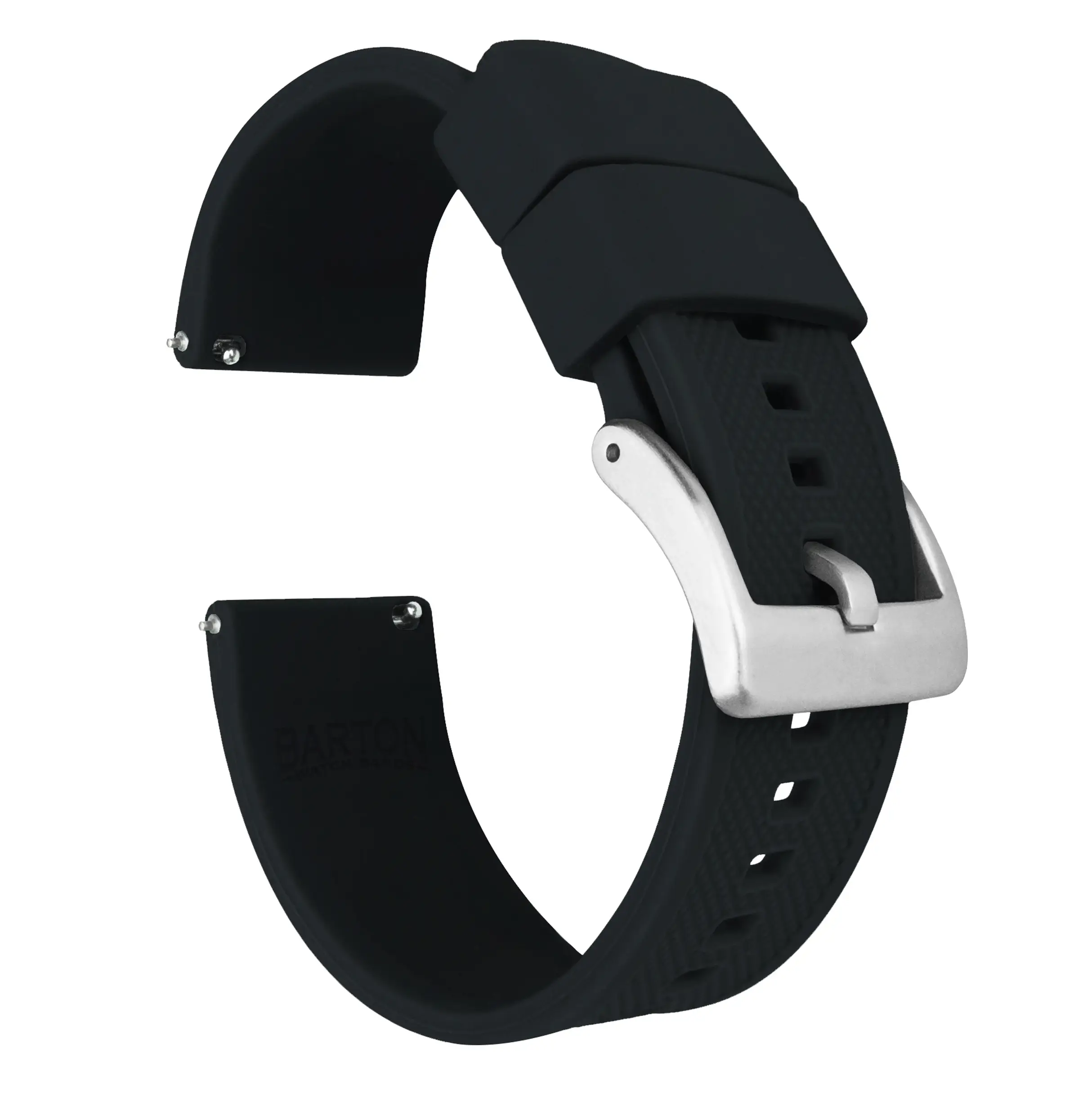 Samsung Galaxy Watch5 Fkm Rubber Black Watch Band - Image 5
