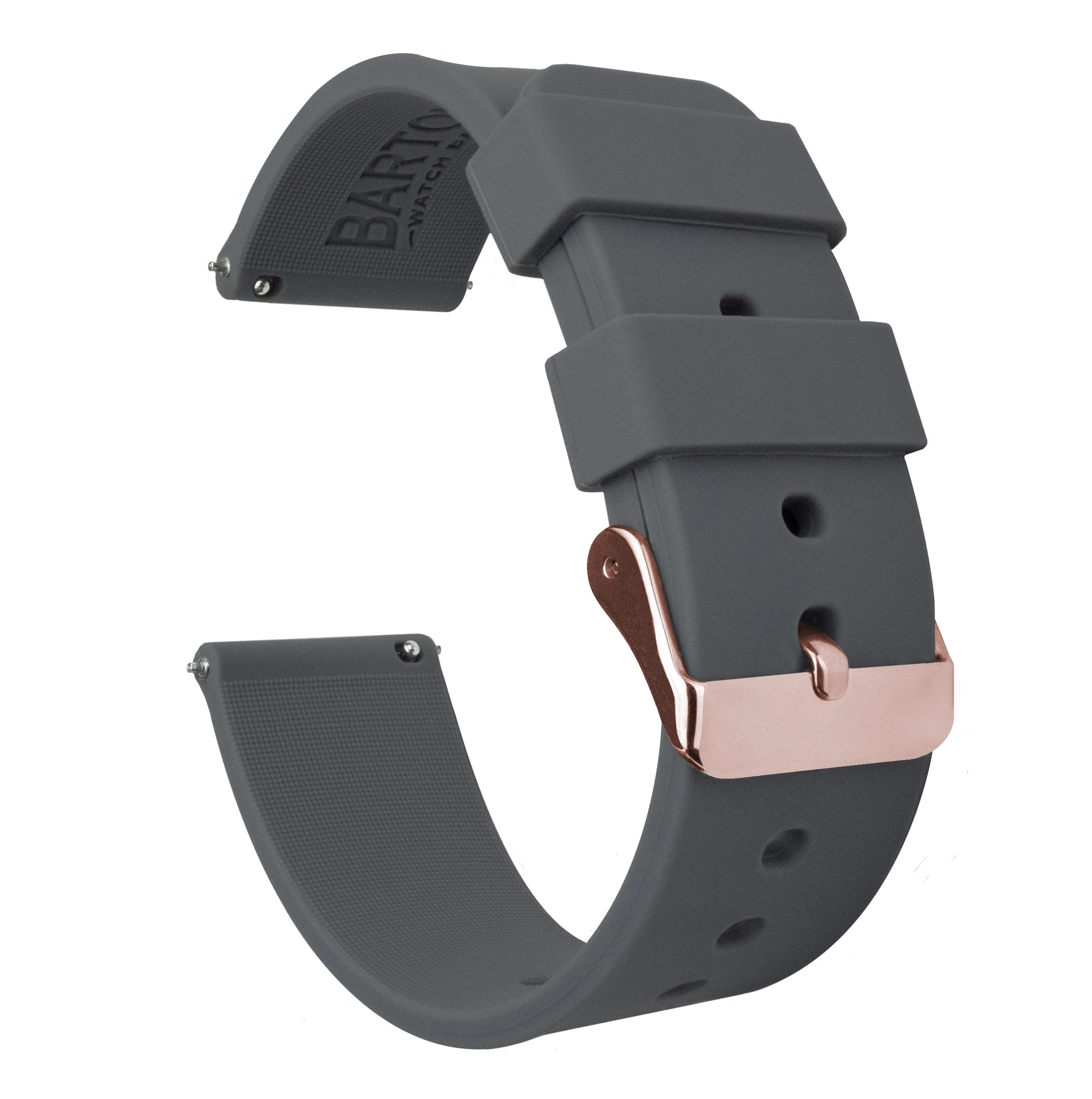 Samsung Galaxy Watch5 Silicone Smokey Grey Watch Band - Image 3